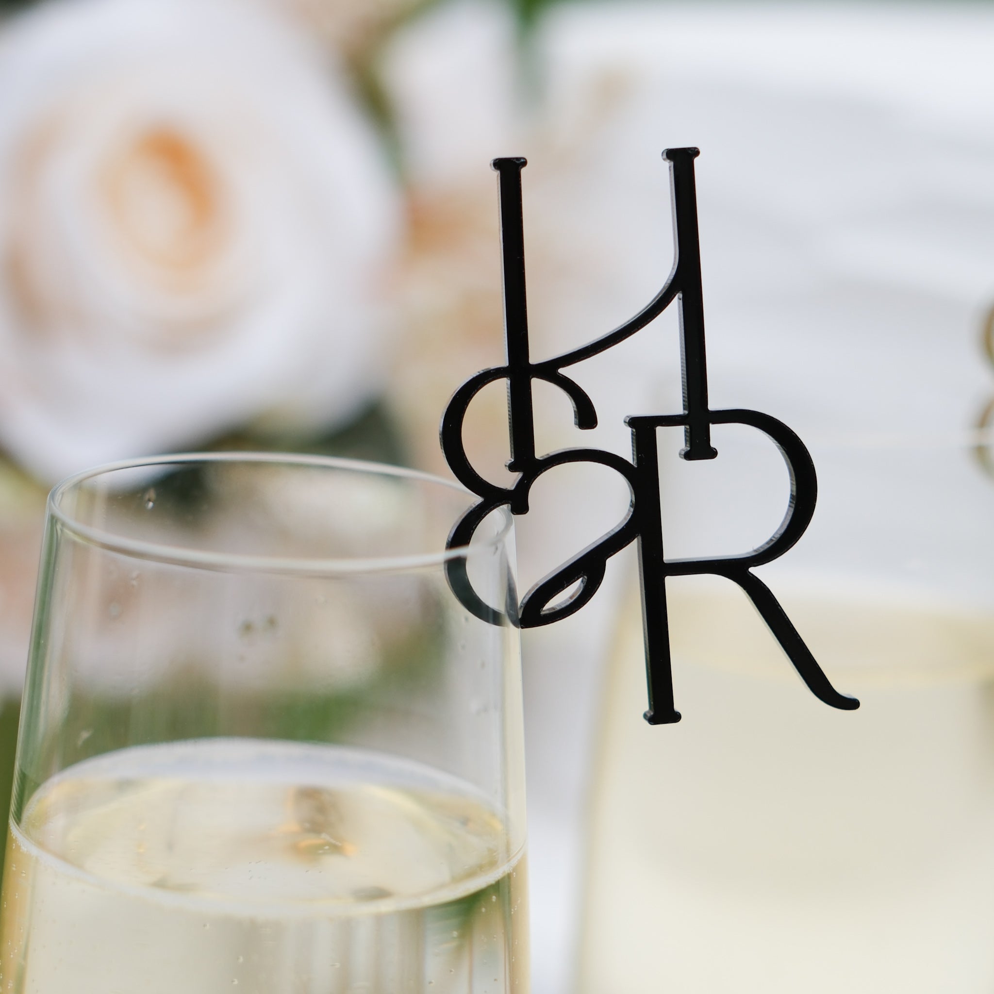 Initials drink tags