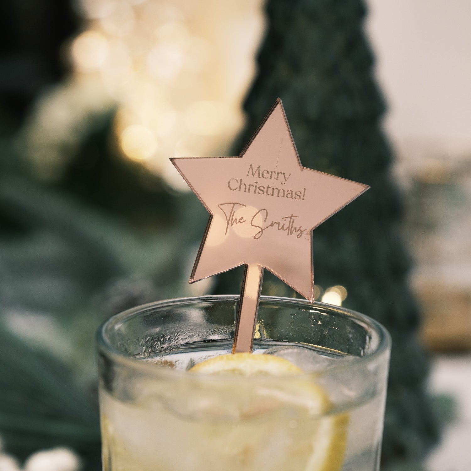 merry christmas dinner drink stirrers