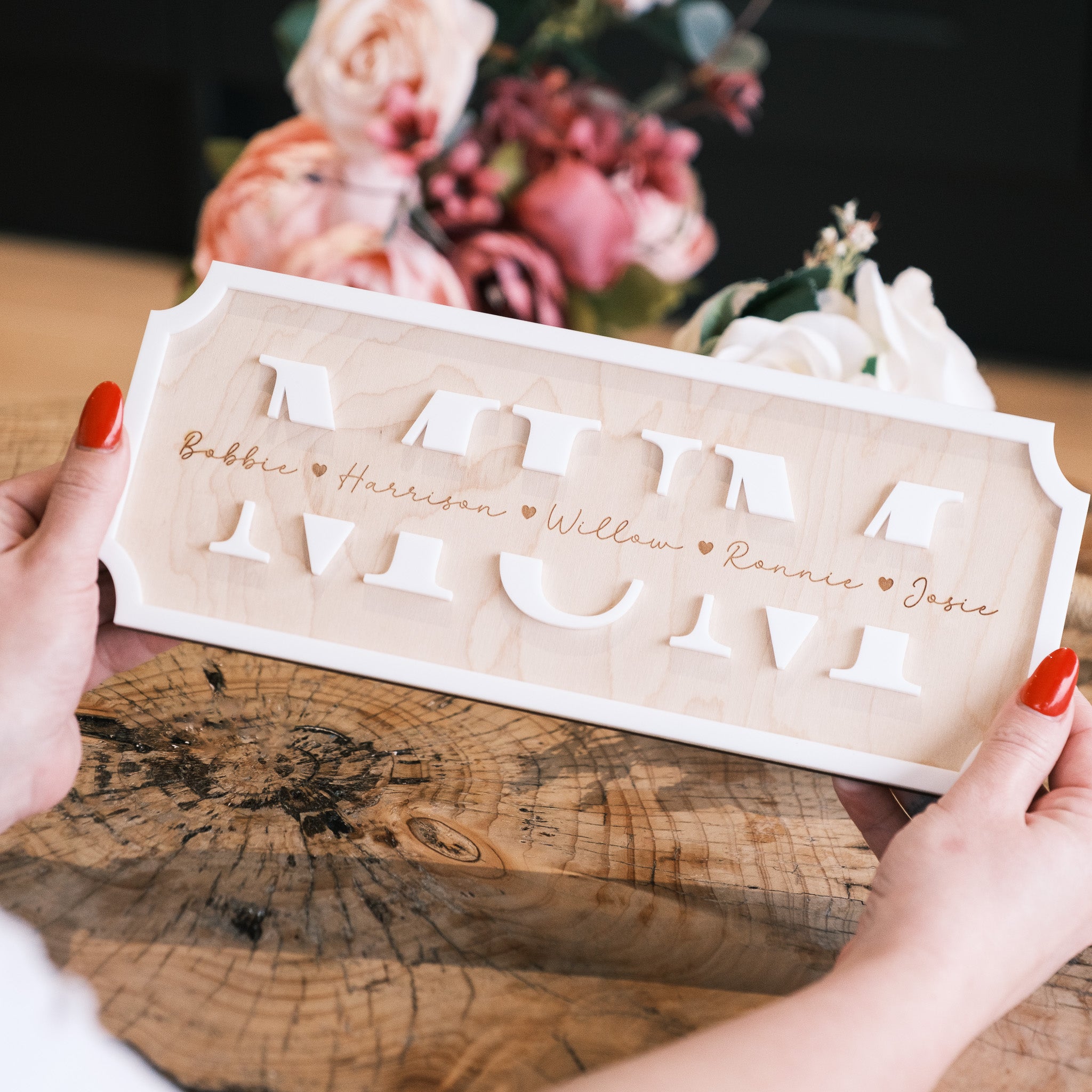 Personalised Mum Gift Sign