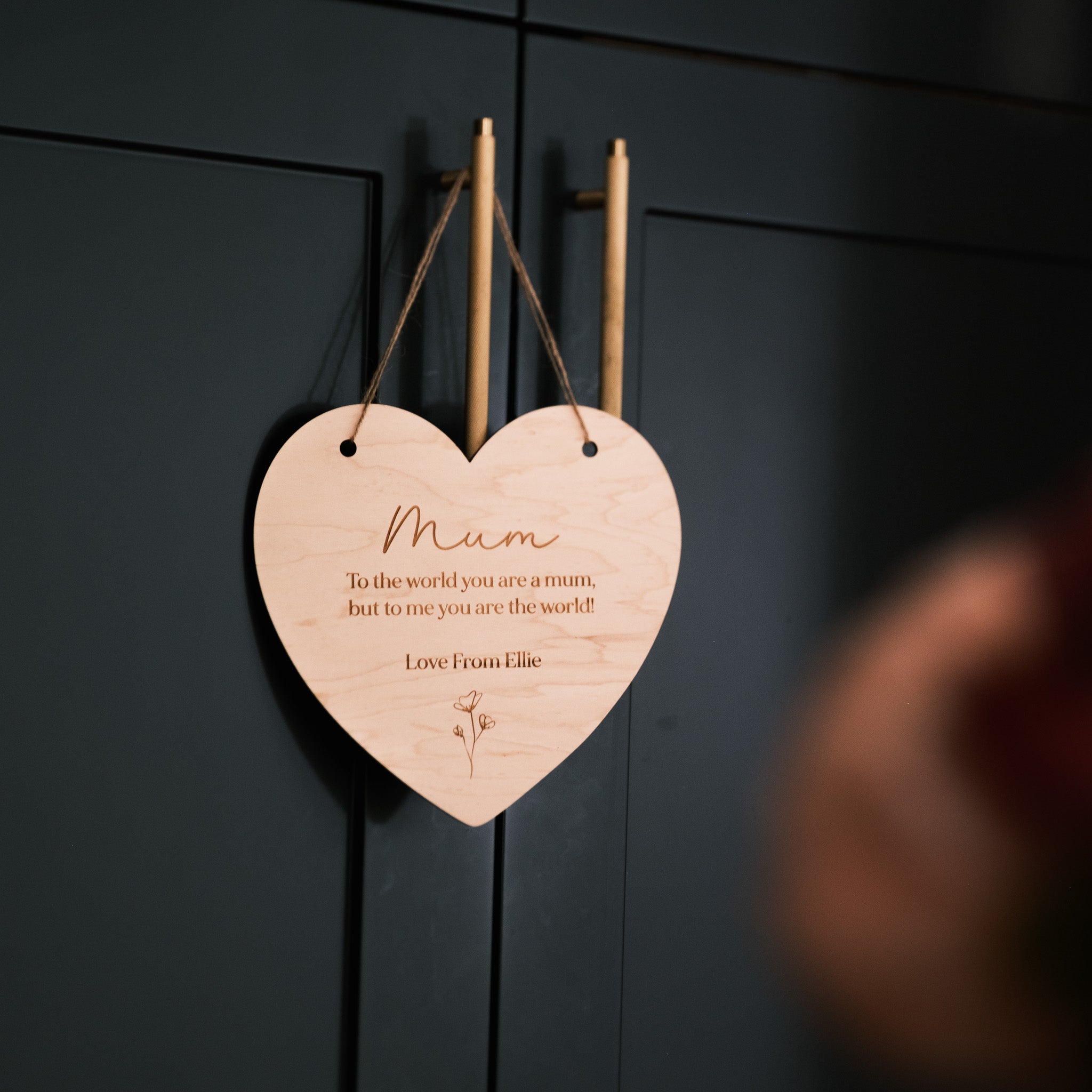 Personalised Heart Gift for Mum Sign