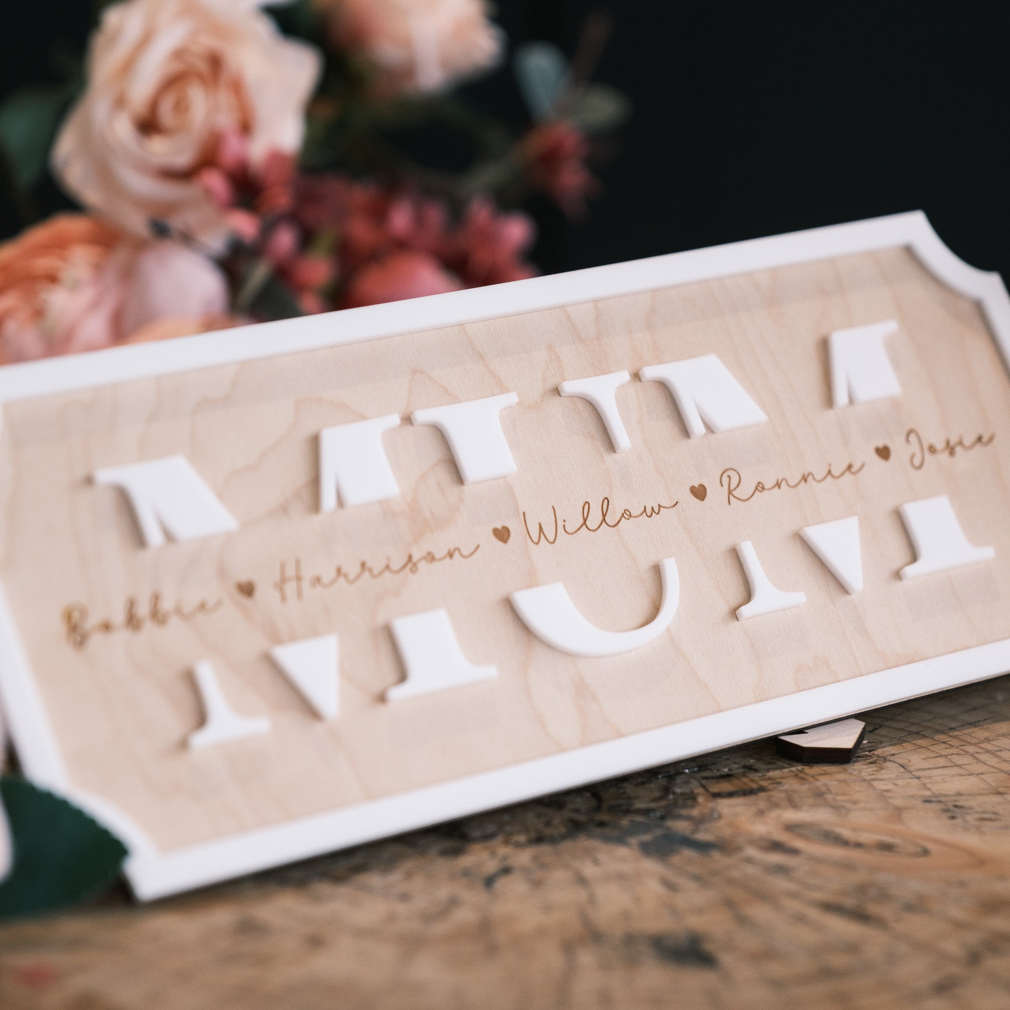 Personalised Mum Gift Sign