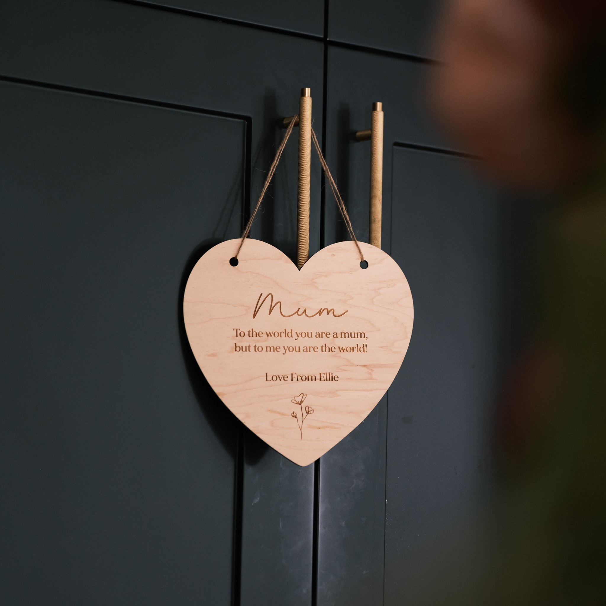 Personalised Heart Gift for Mum Sign