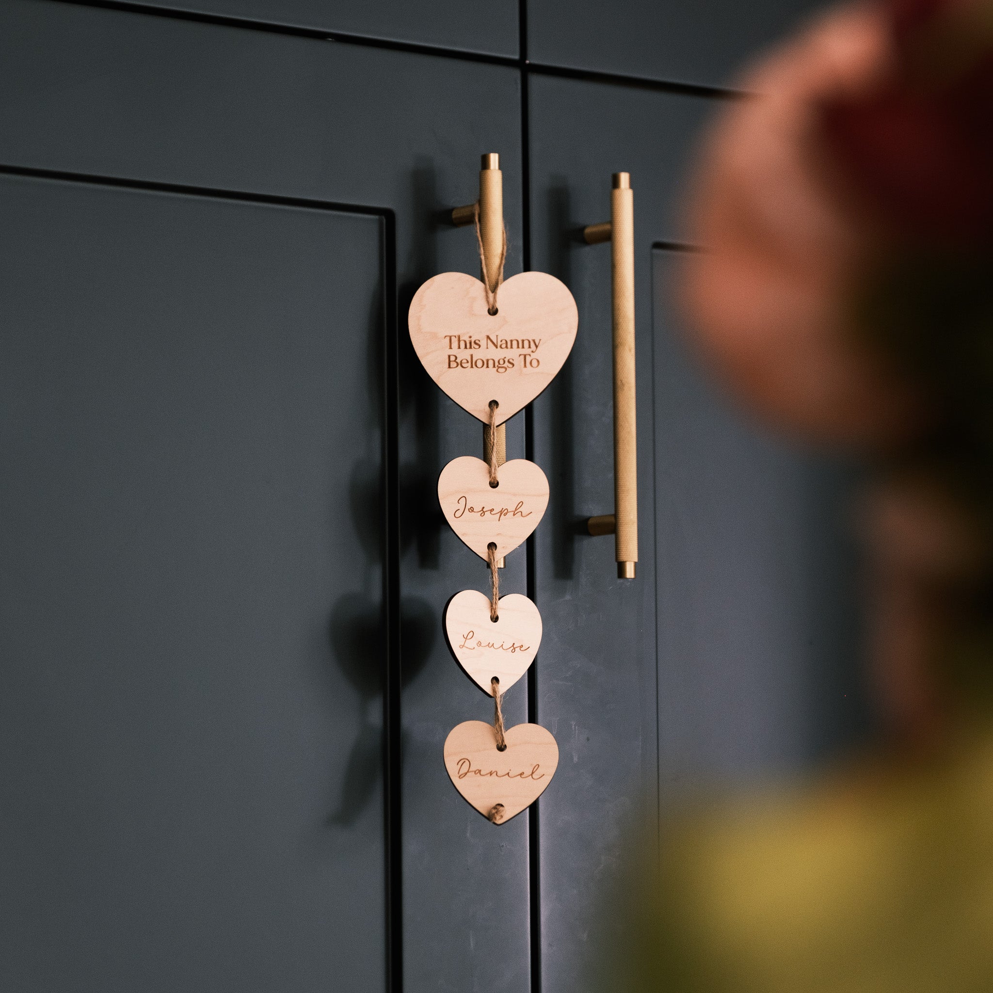 Personalised Nanny Belongs To Sign | Nanny & Grandma Heart Wall Hanging Gift