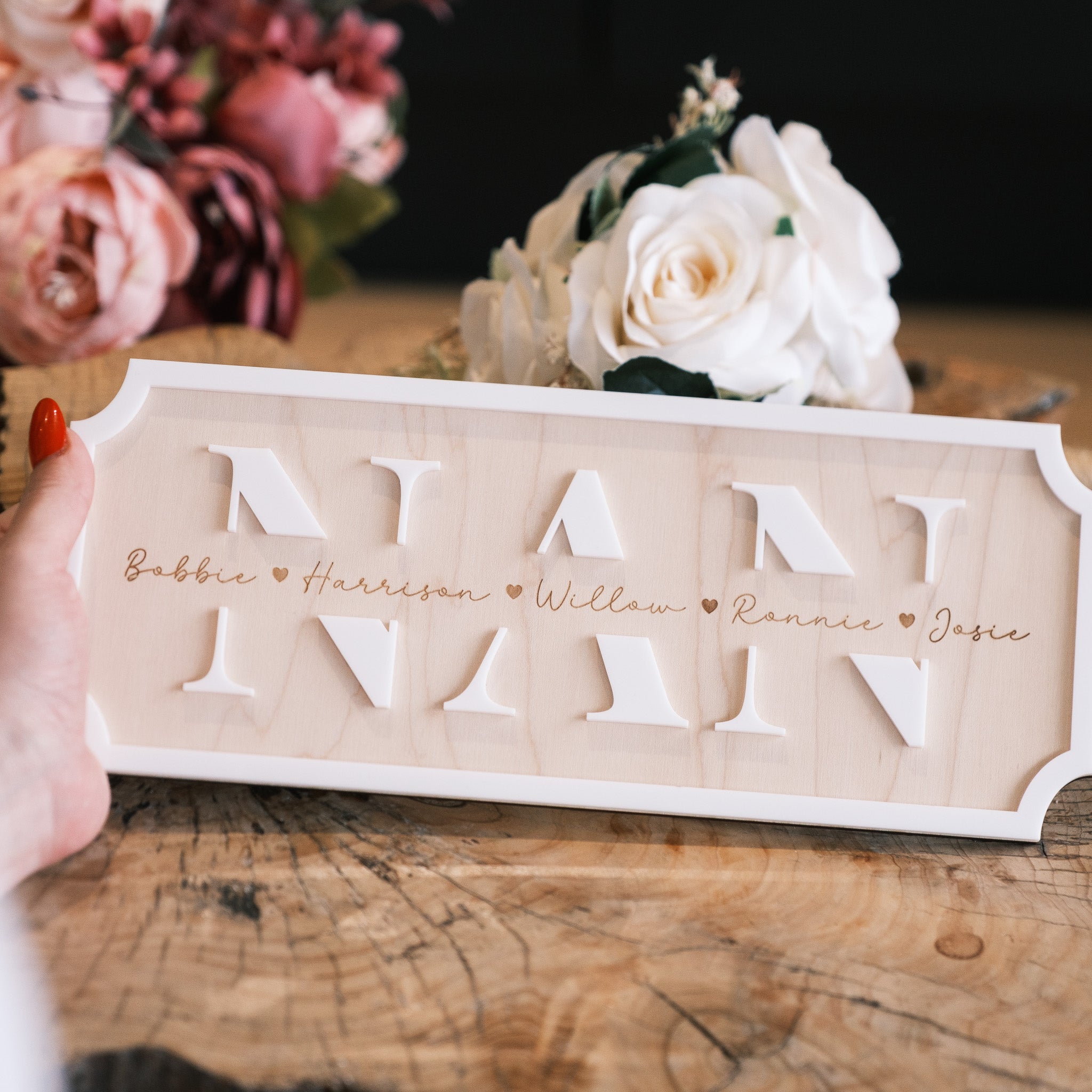 Personalised Nan Gift Sign
