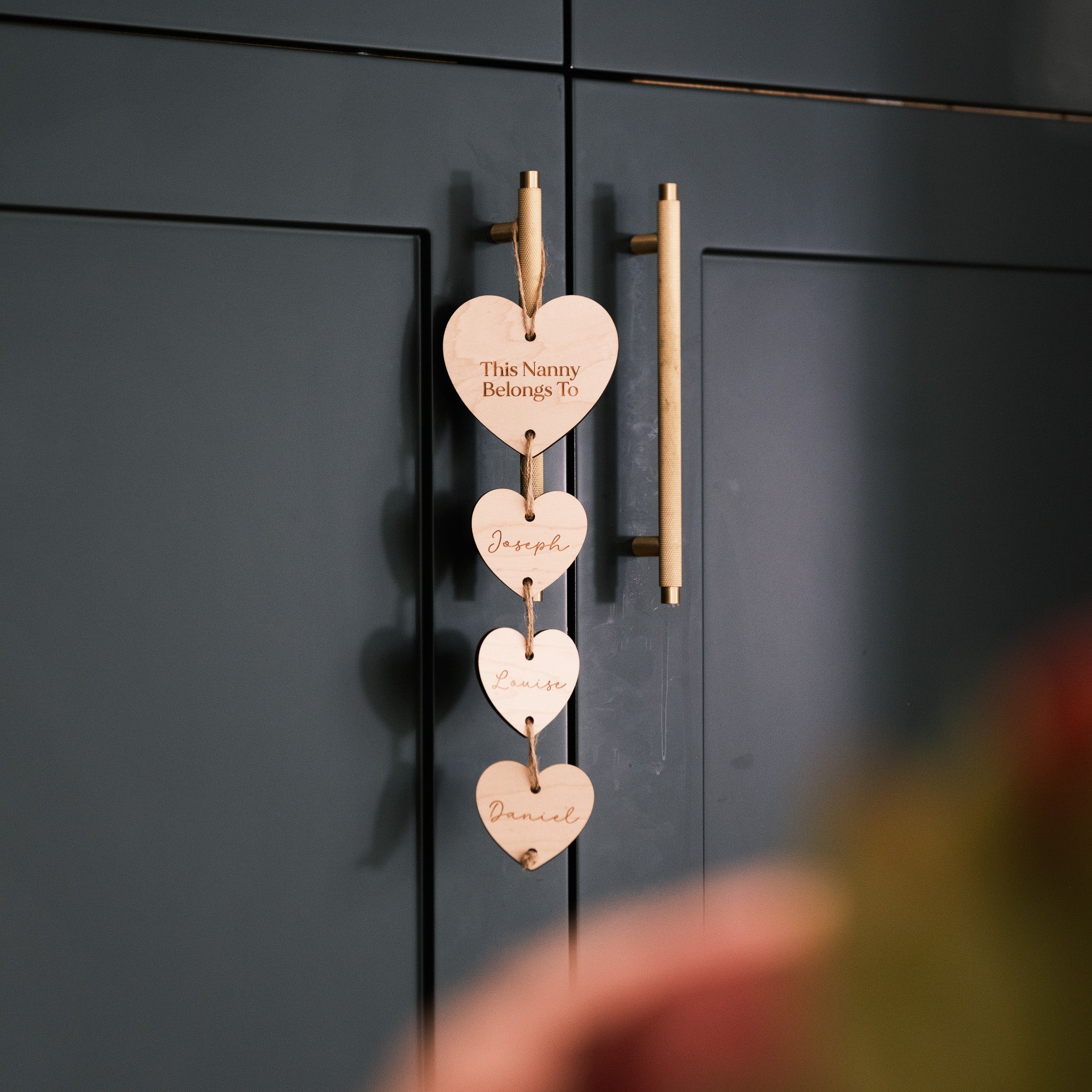 Personalised Nanny Belongs To Sign | Nanny & Grandma Heart Wall Hanging Gift