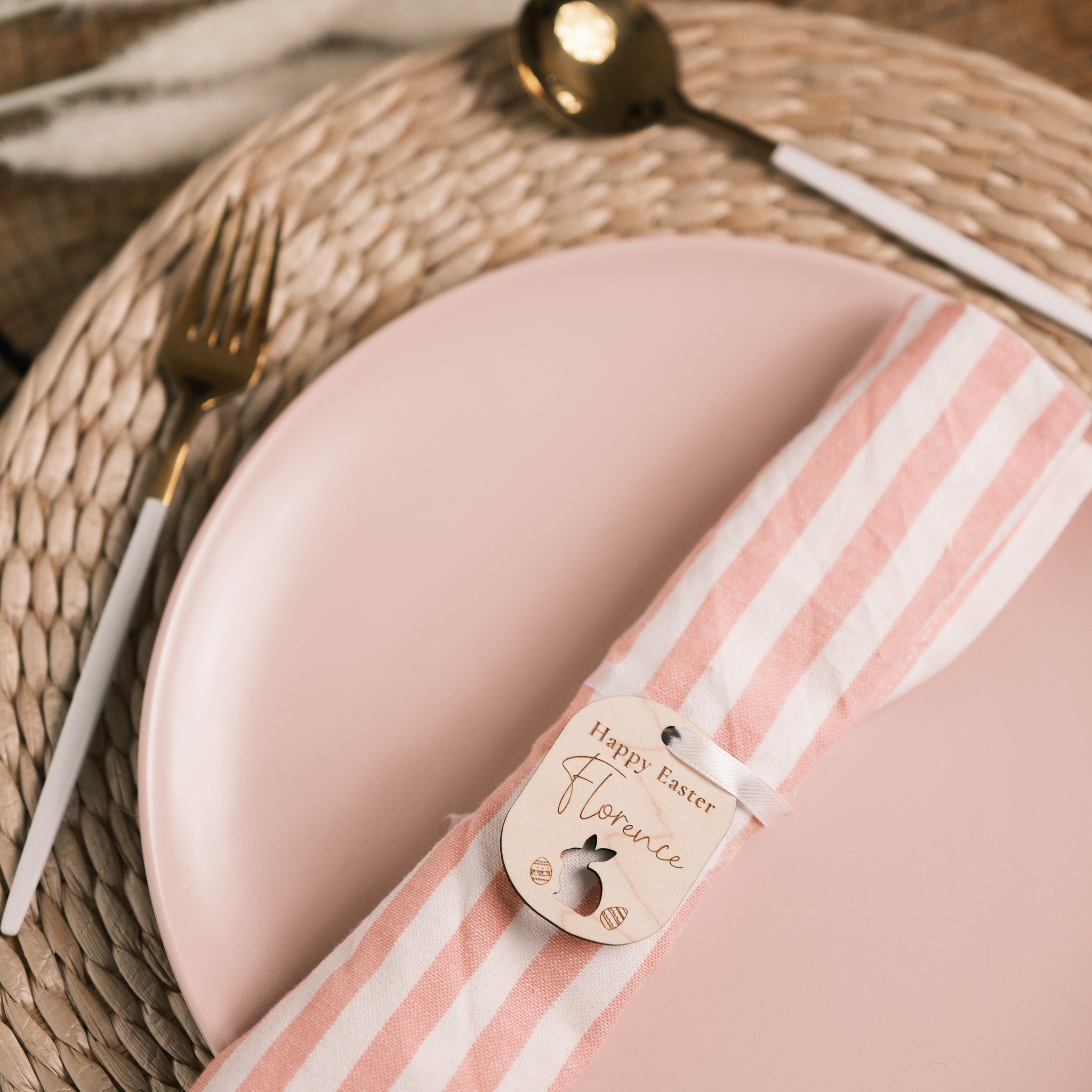 napkin ring place settings easter bunny
