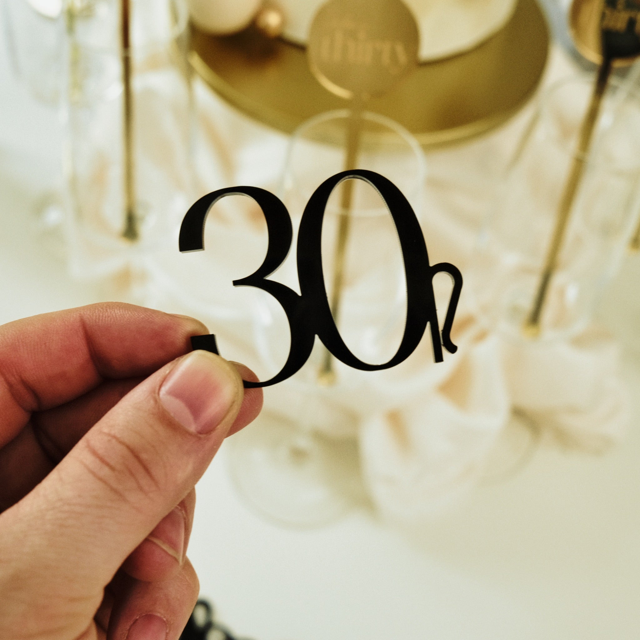 Number drink toppers