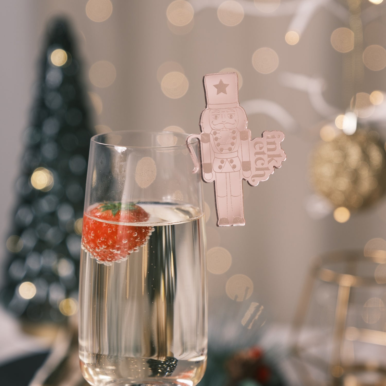 nut cracker drink charms christmas decor