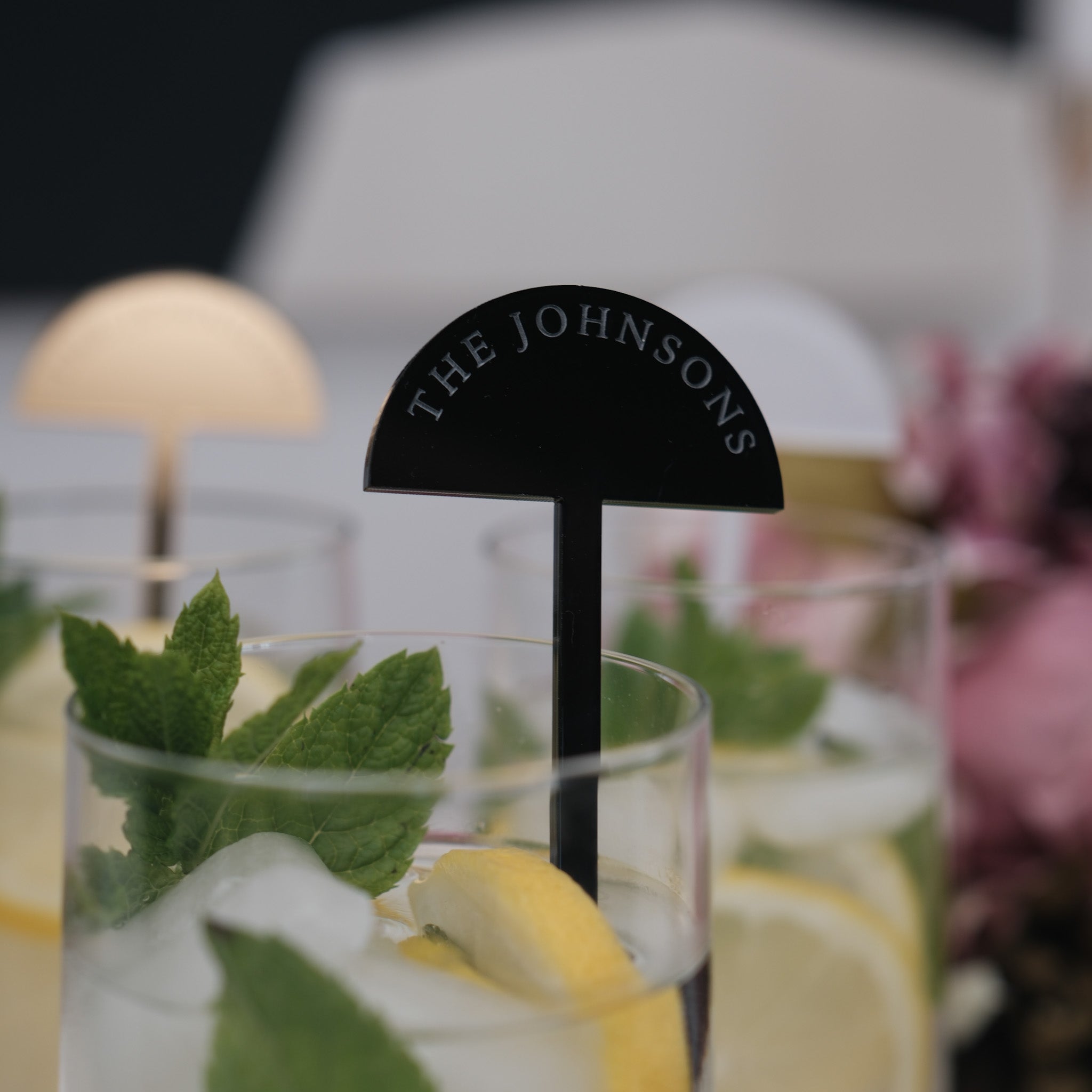 Personalised cocktail stirrers