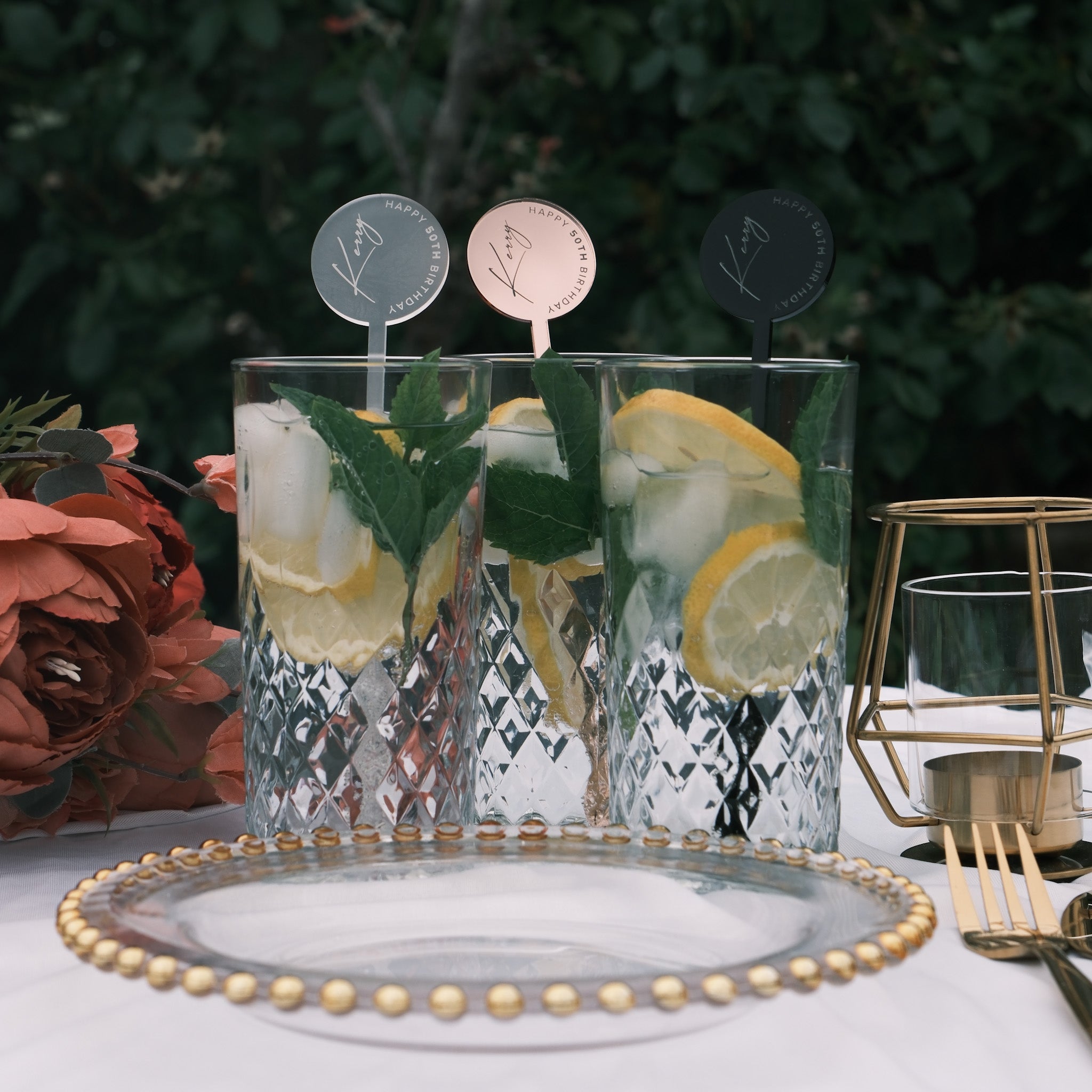 Personalised drink stirrers