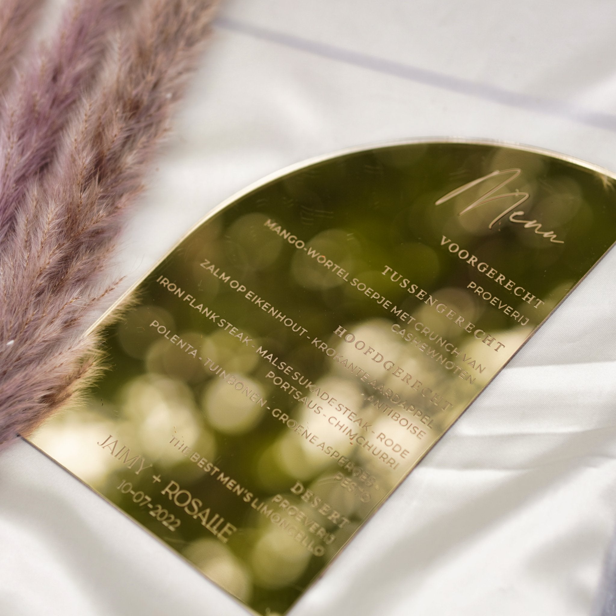Personalised menu sign