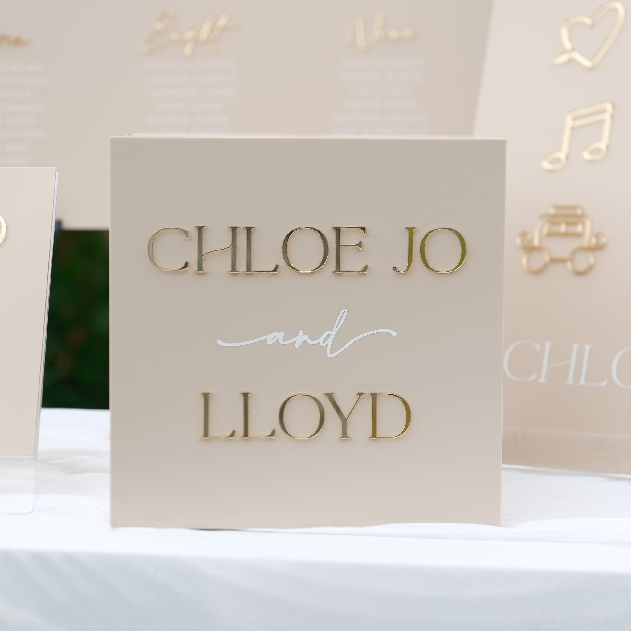personalised wedding card box