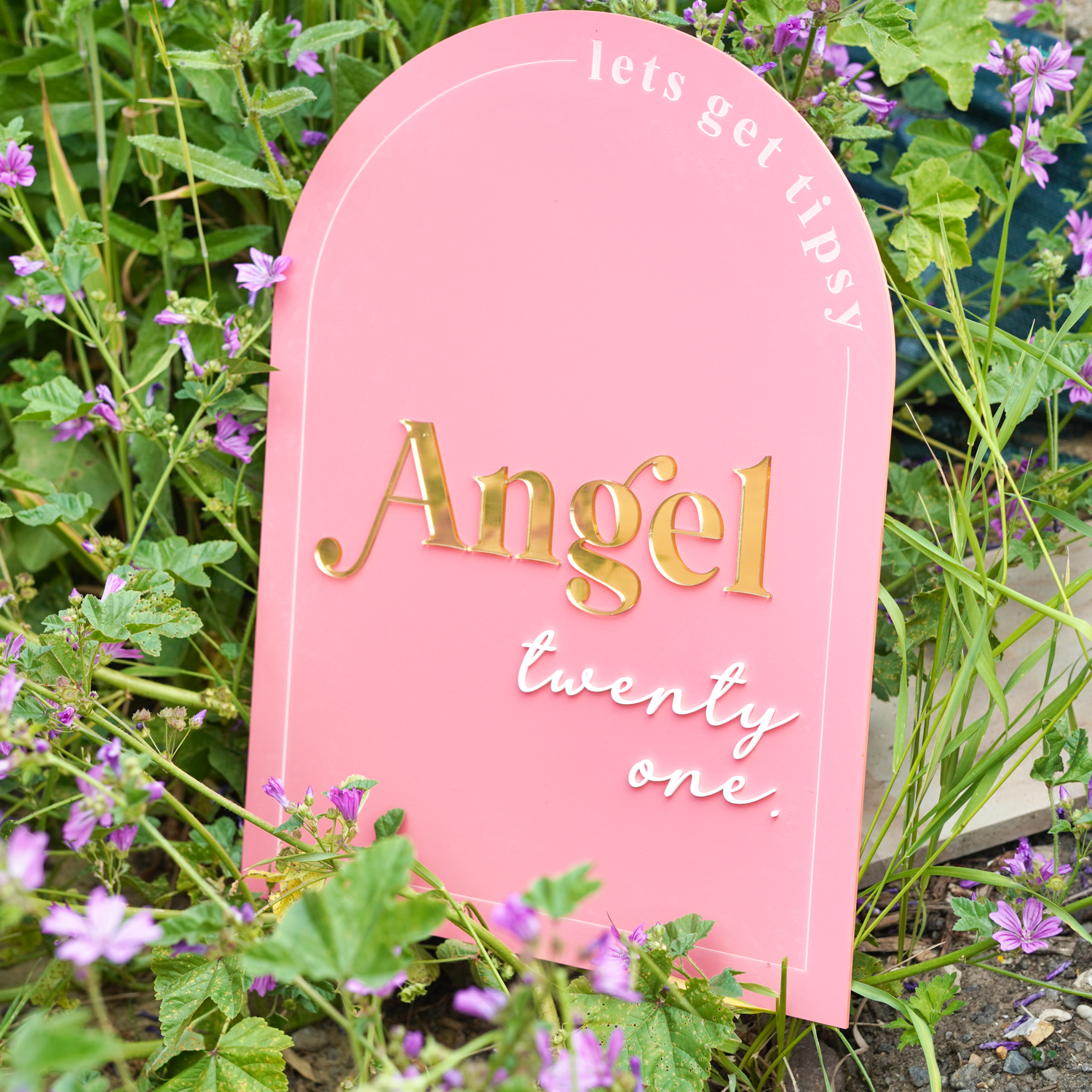 Personalised birthday sign