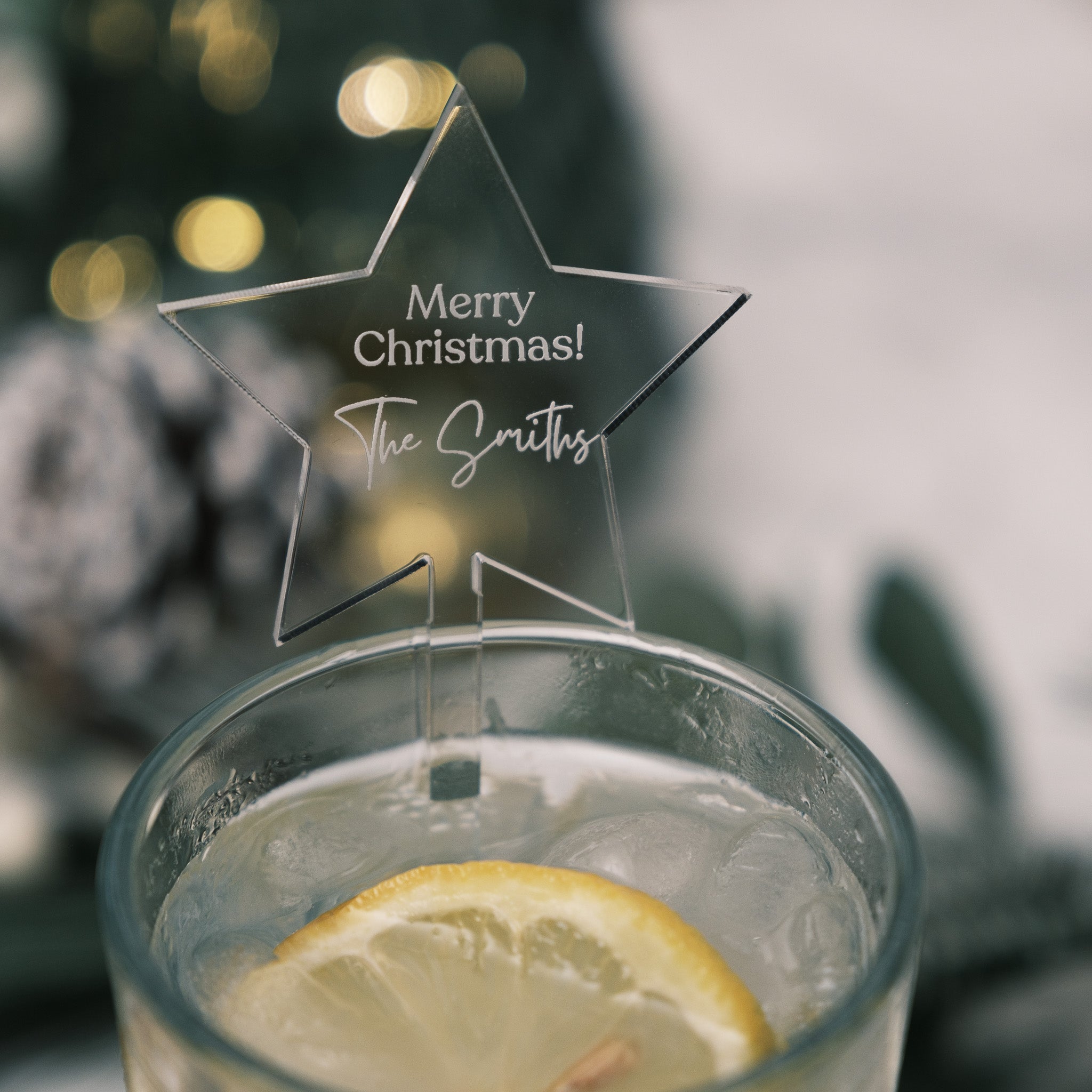 personalised christmas with the decorations