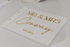Personalised wedding guest book