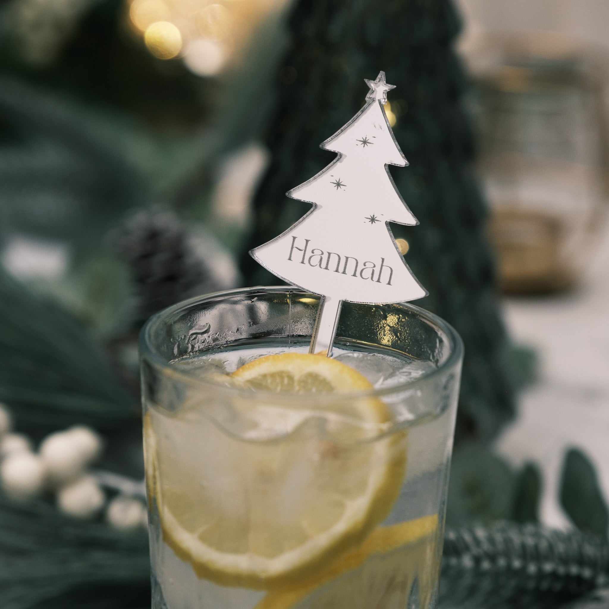 personalised christmas party decor