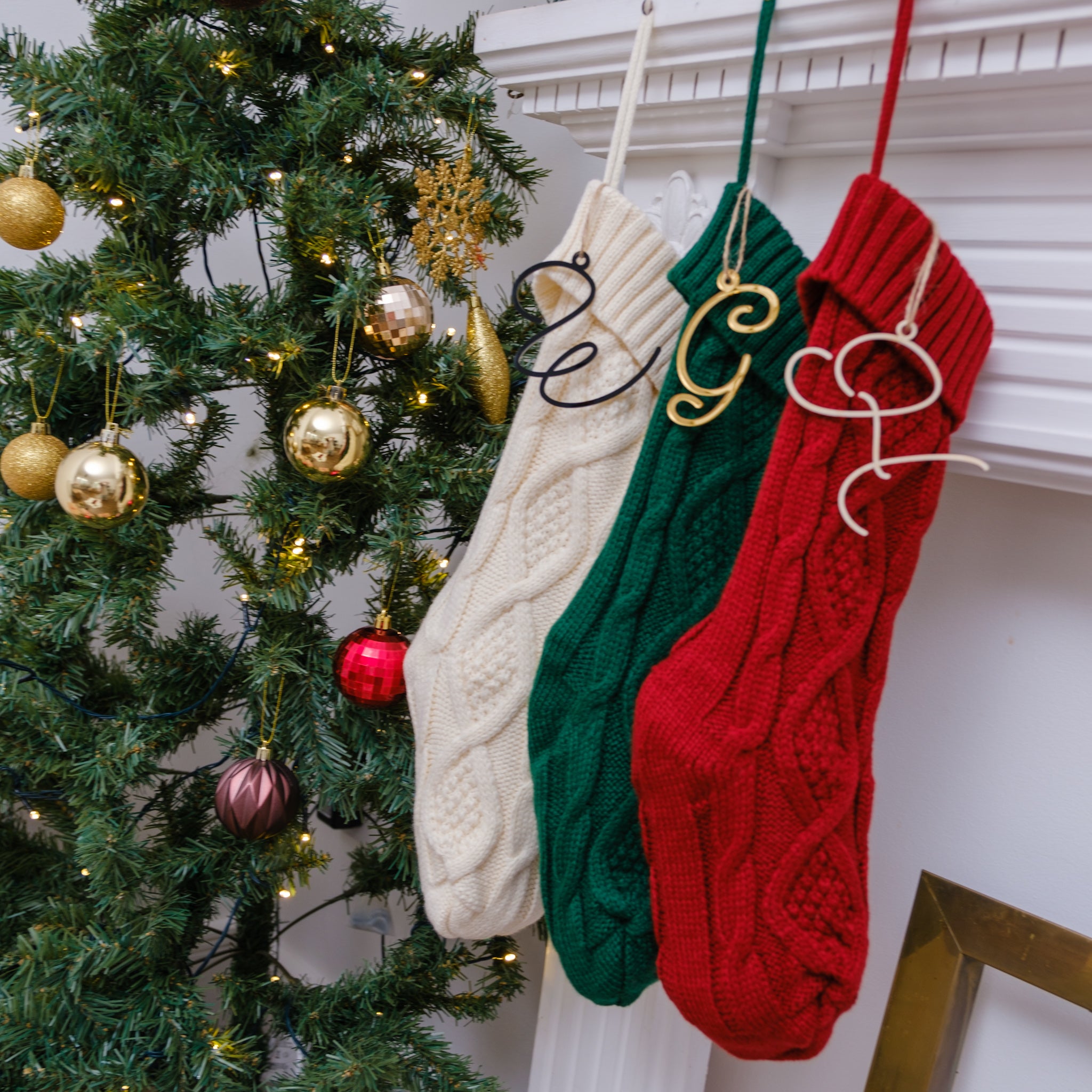 Knitted Christmas stocking