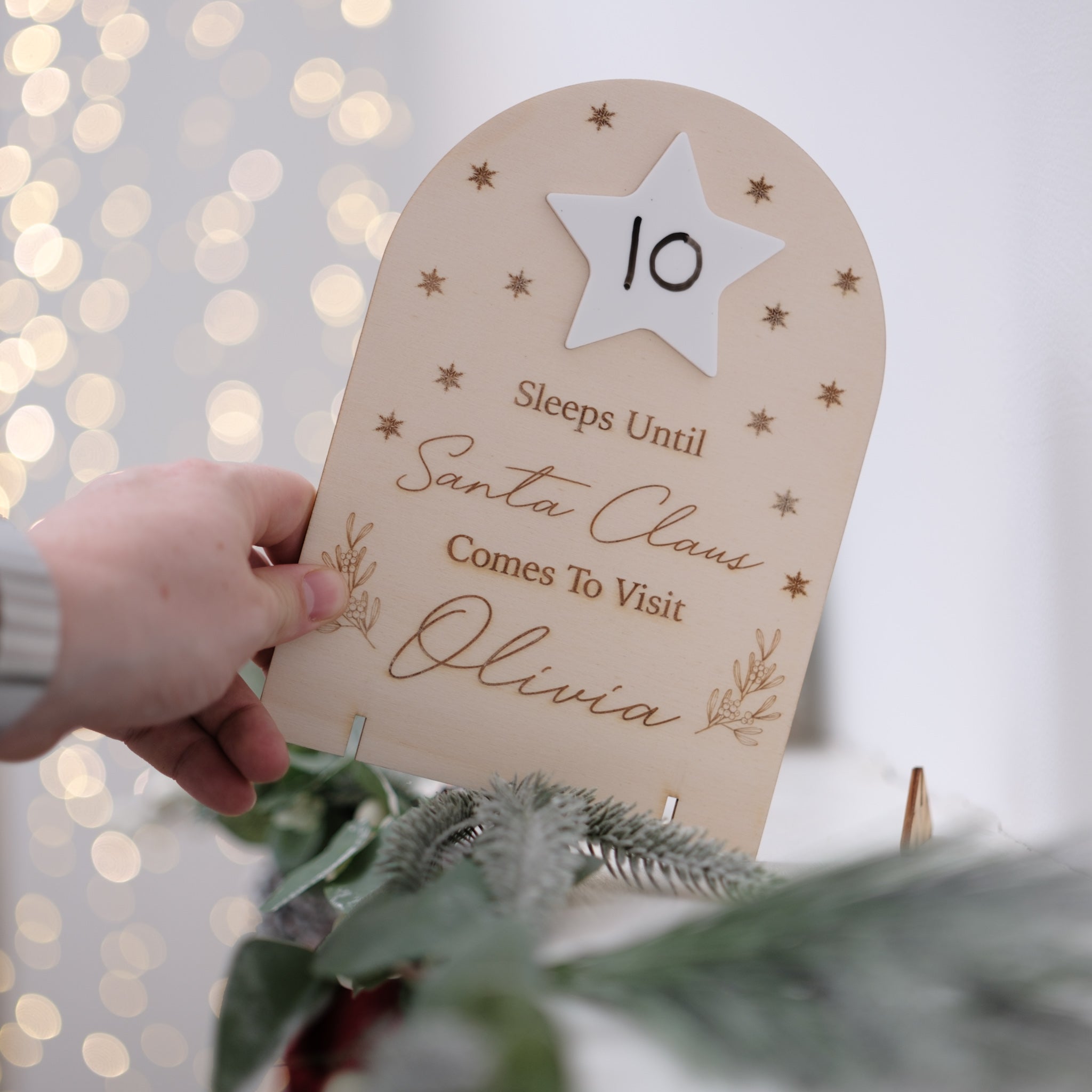 Personalised Santa advent calendar
