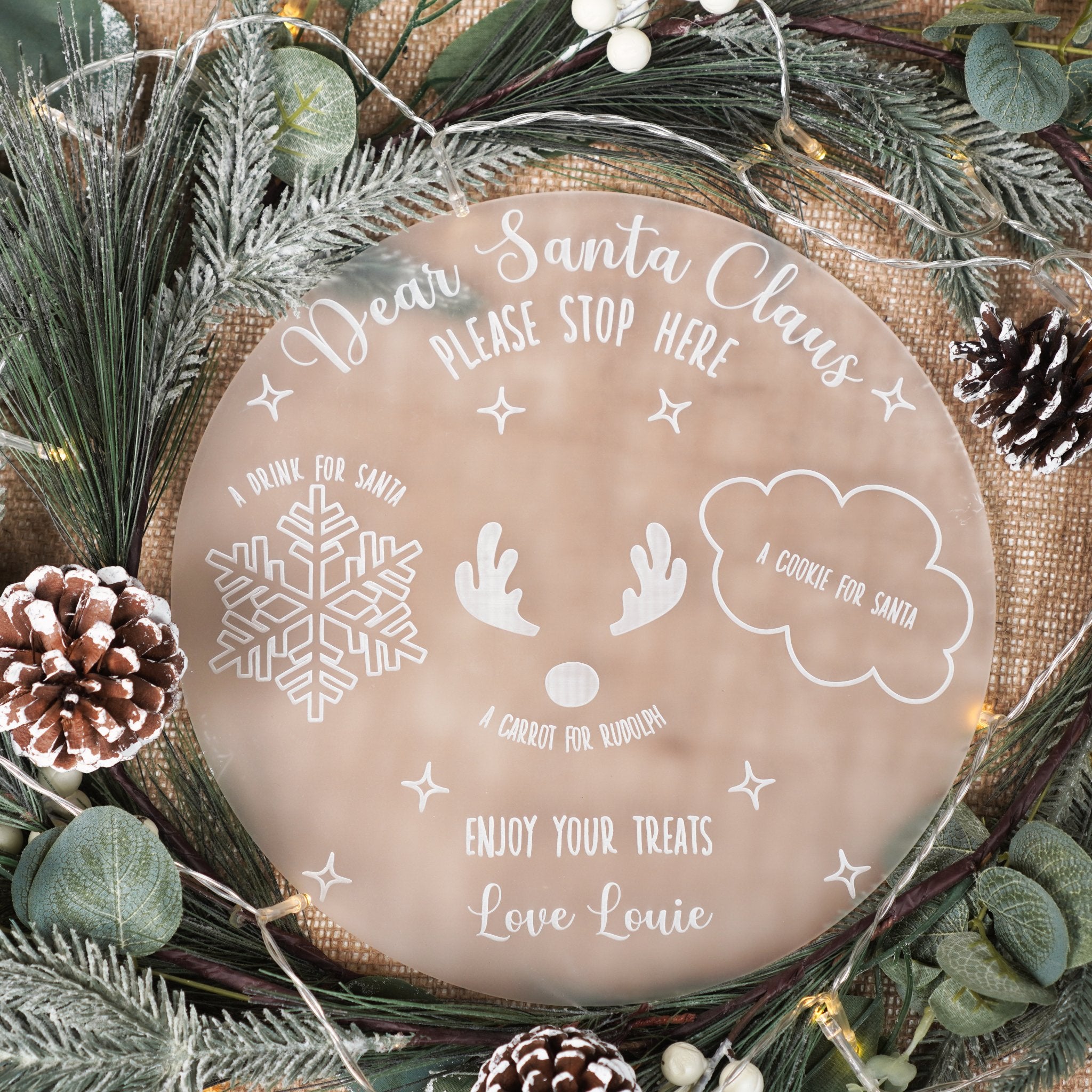 Santa plates