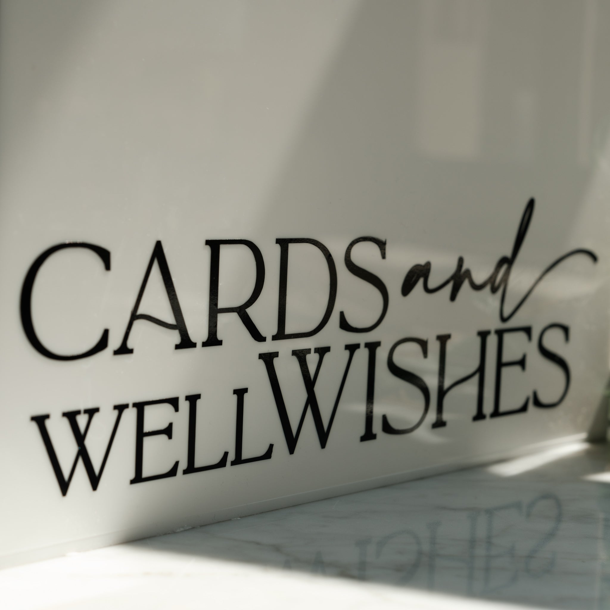 Acrylic Card & Well Wishes Thank you Box