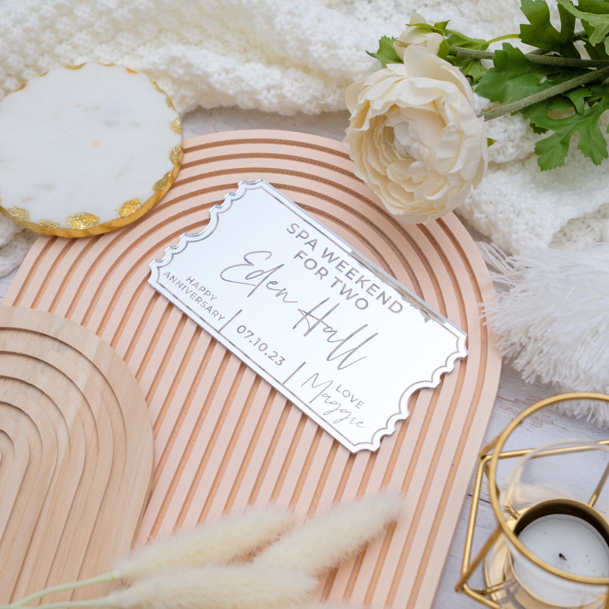 Personalised ticket gift
