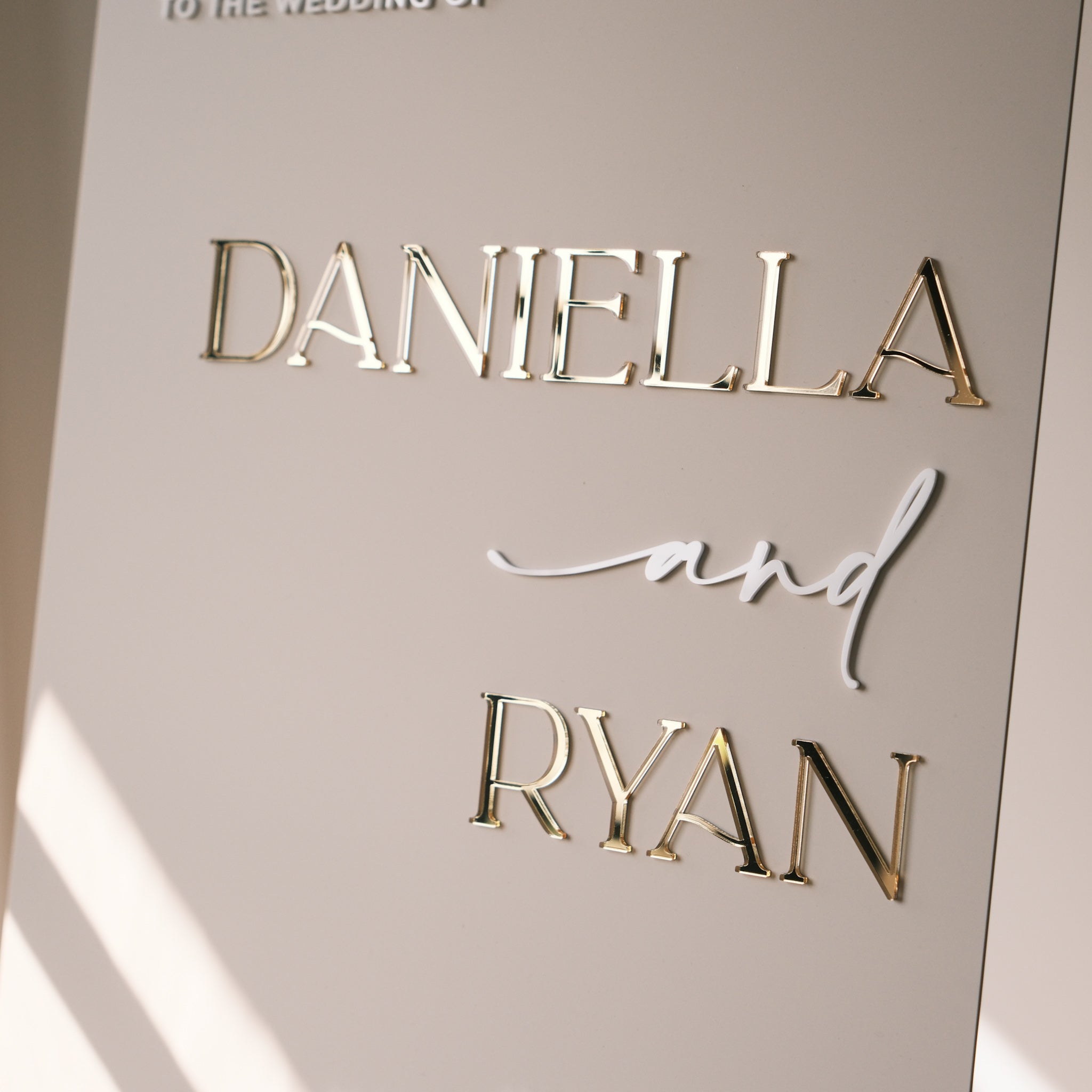 Wedding signage