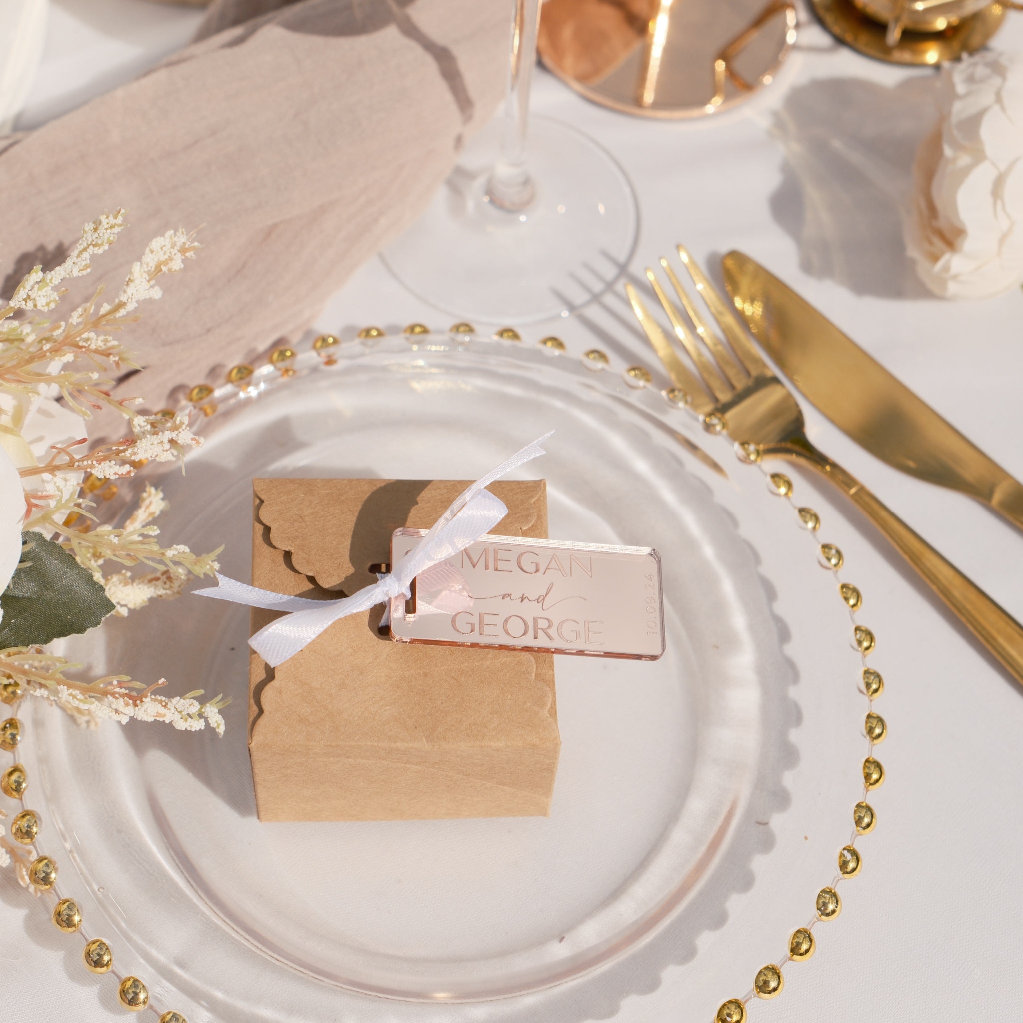 Personalised favours gift box