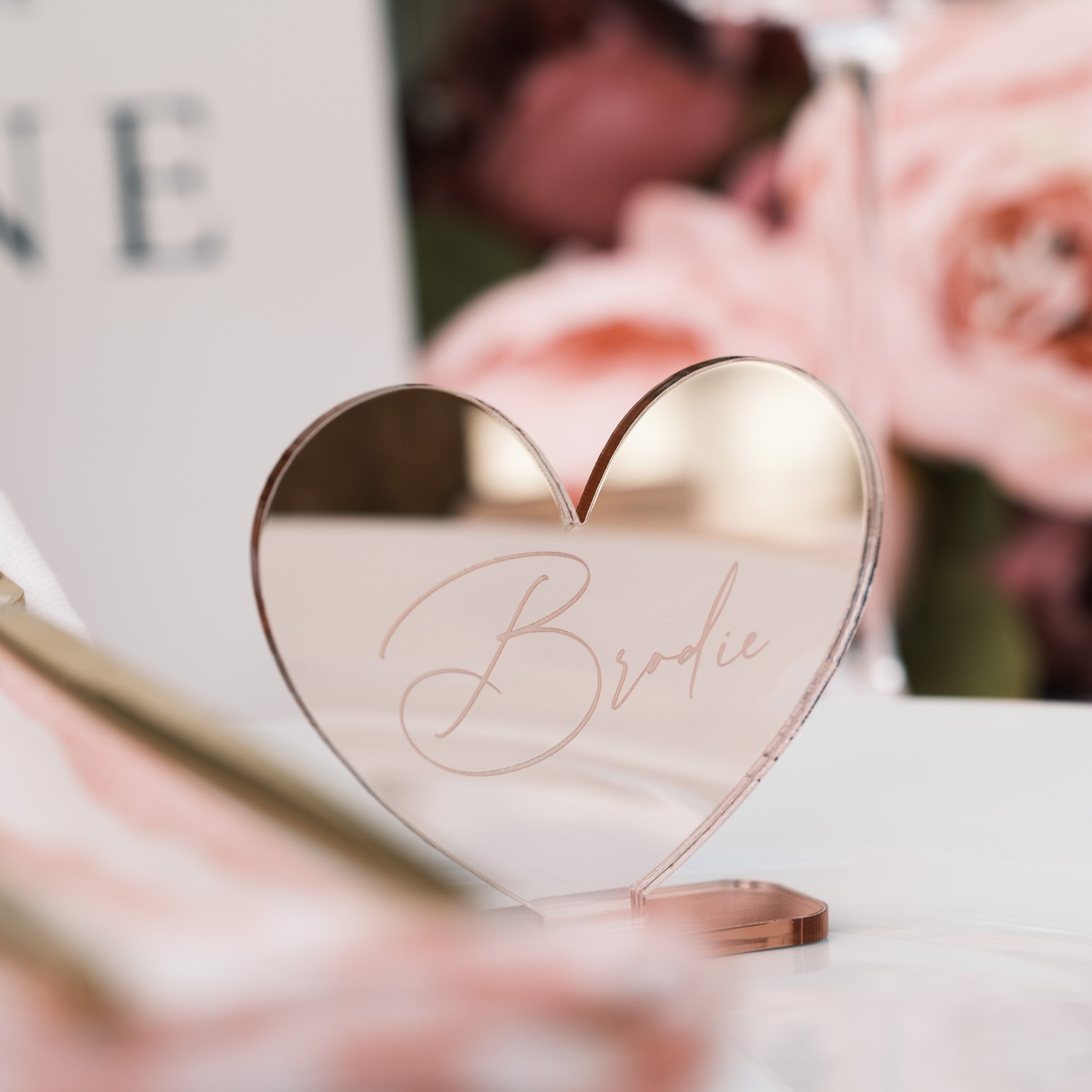 wedding name place setting