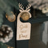 wooden reindeer names santa decoration