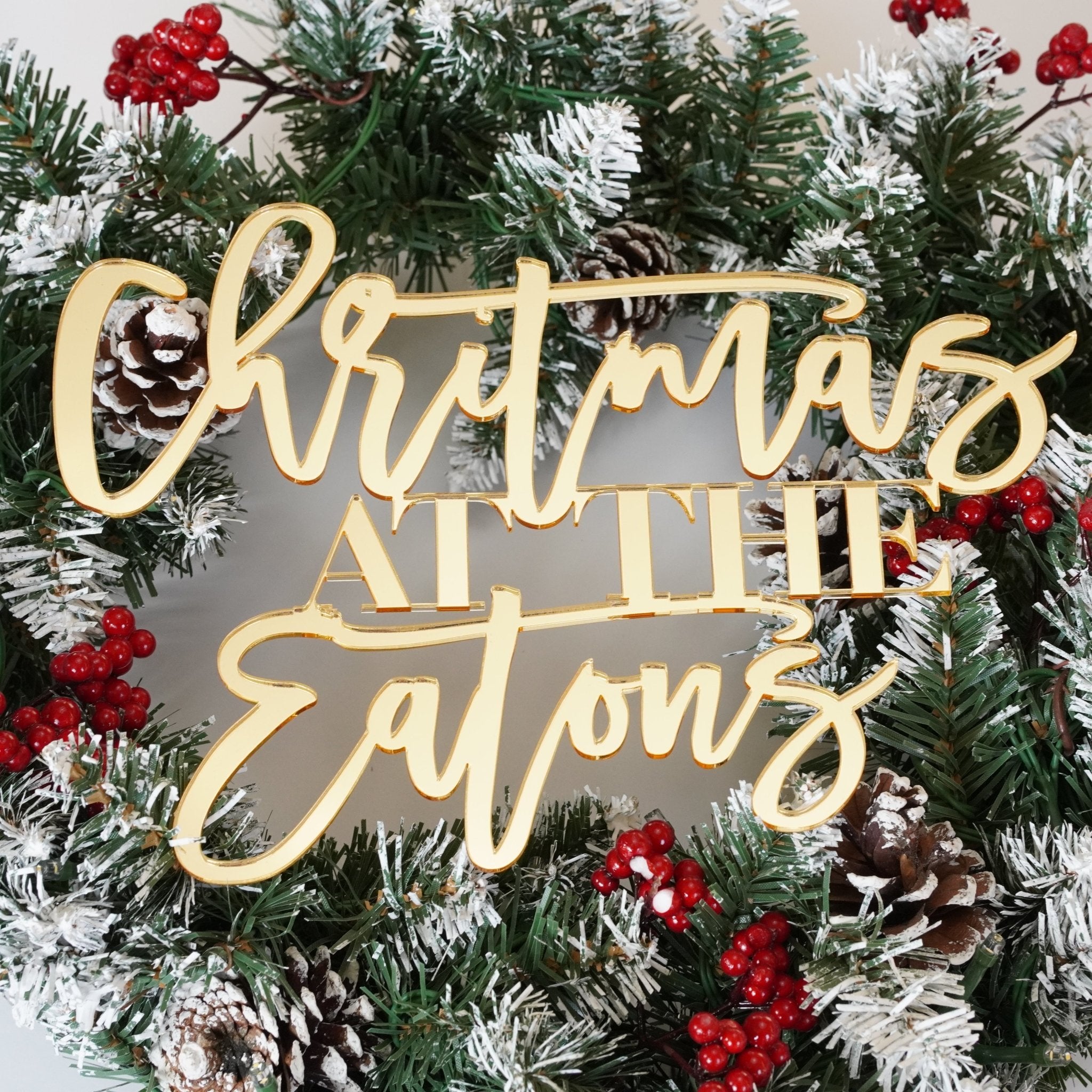 Personalised Wreath Sign (wreath not included)