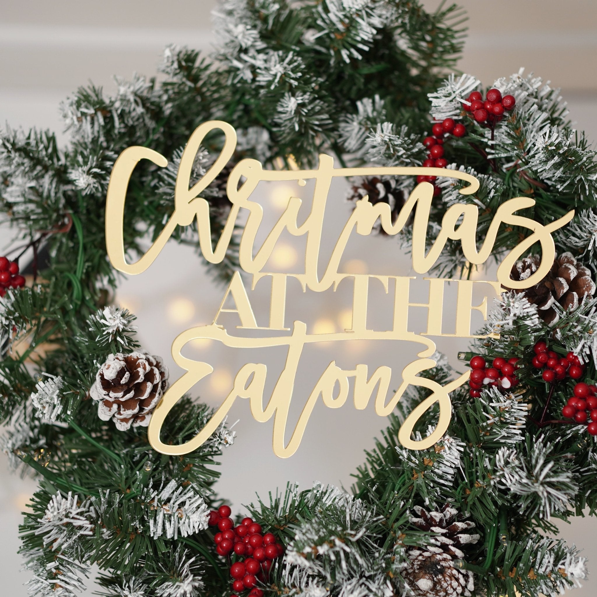 Personalised Wreath Sign (wreath not included)