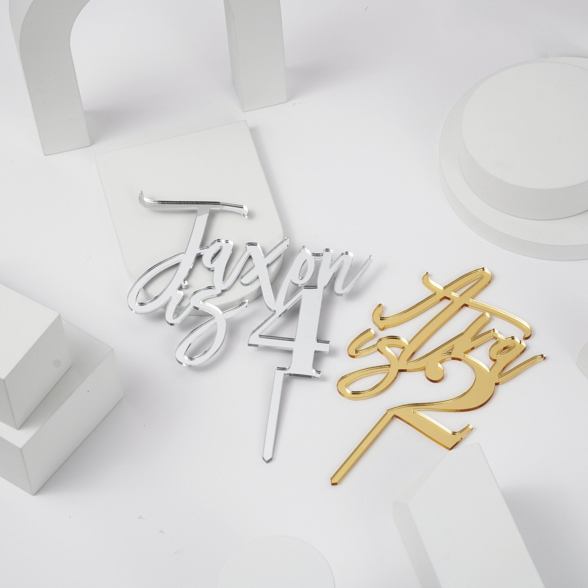 Personalised Name and Age Topper