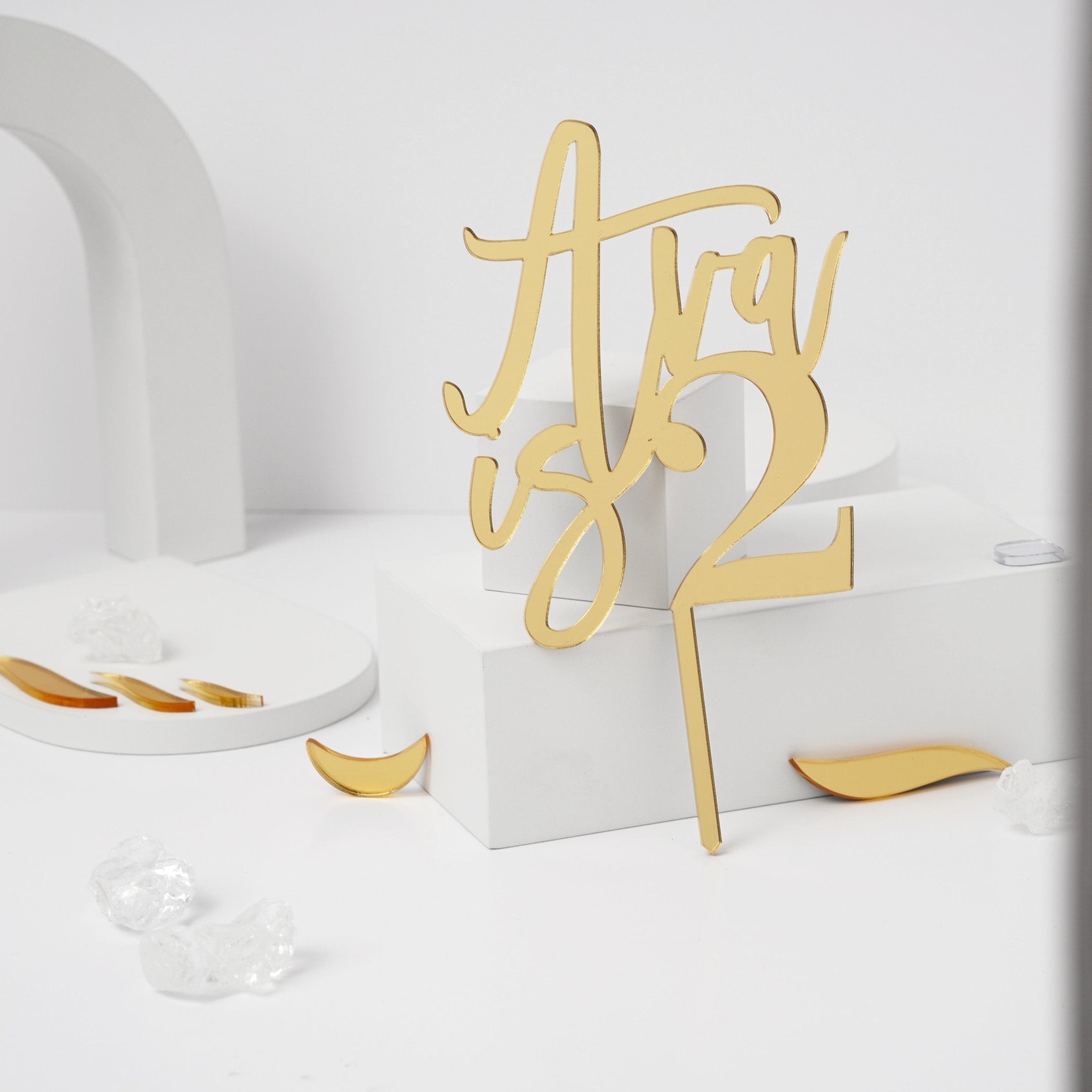 Personalised Name Age Cake Topper