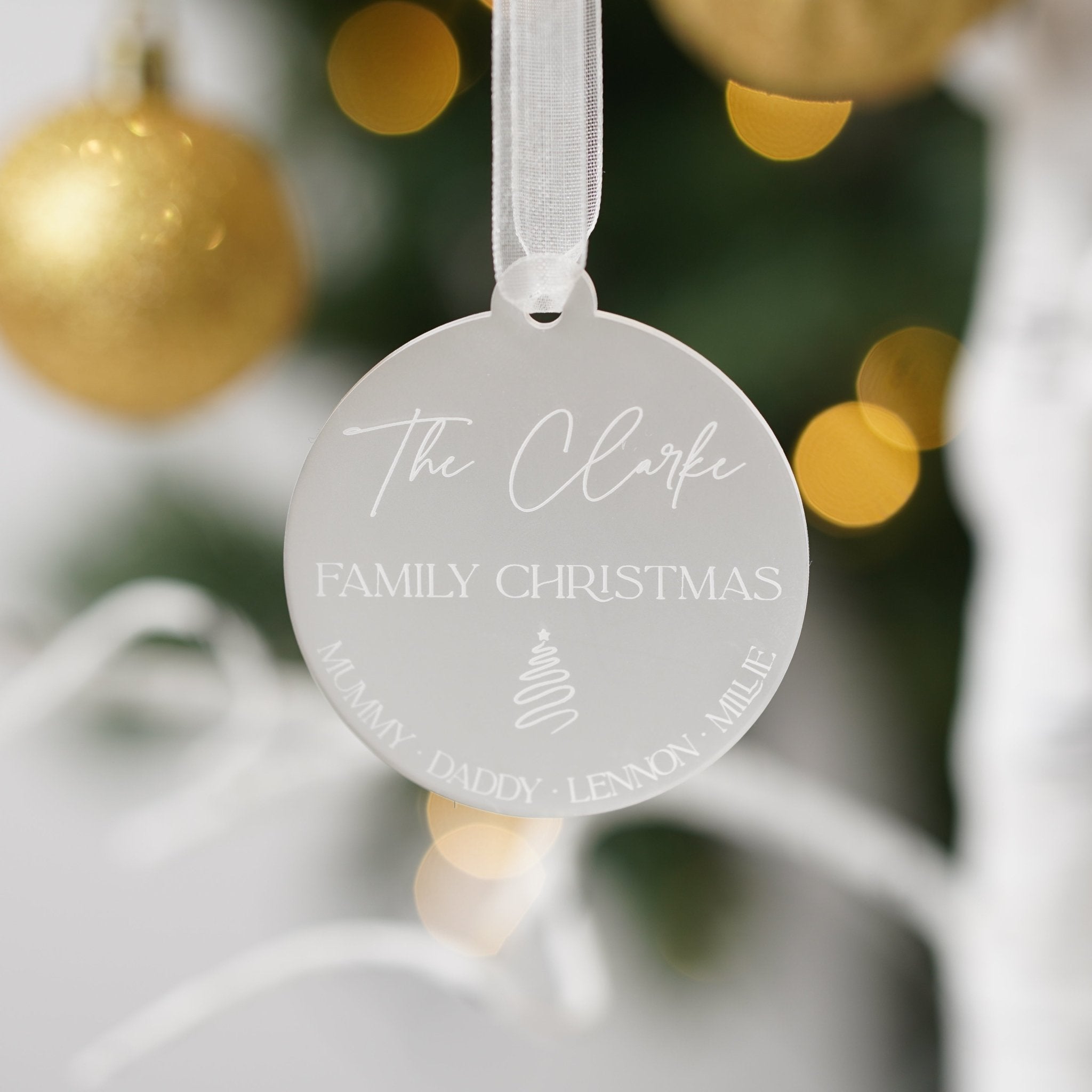 Personalised Family Christmas Decoration