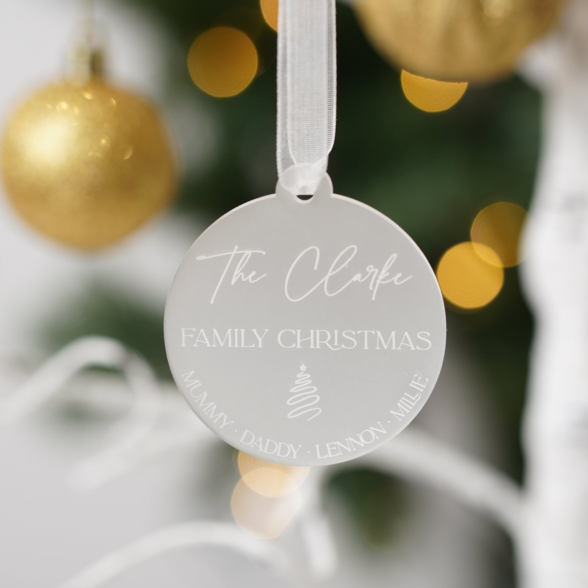 Personalised Family Christmas Decoration
