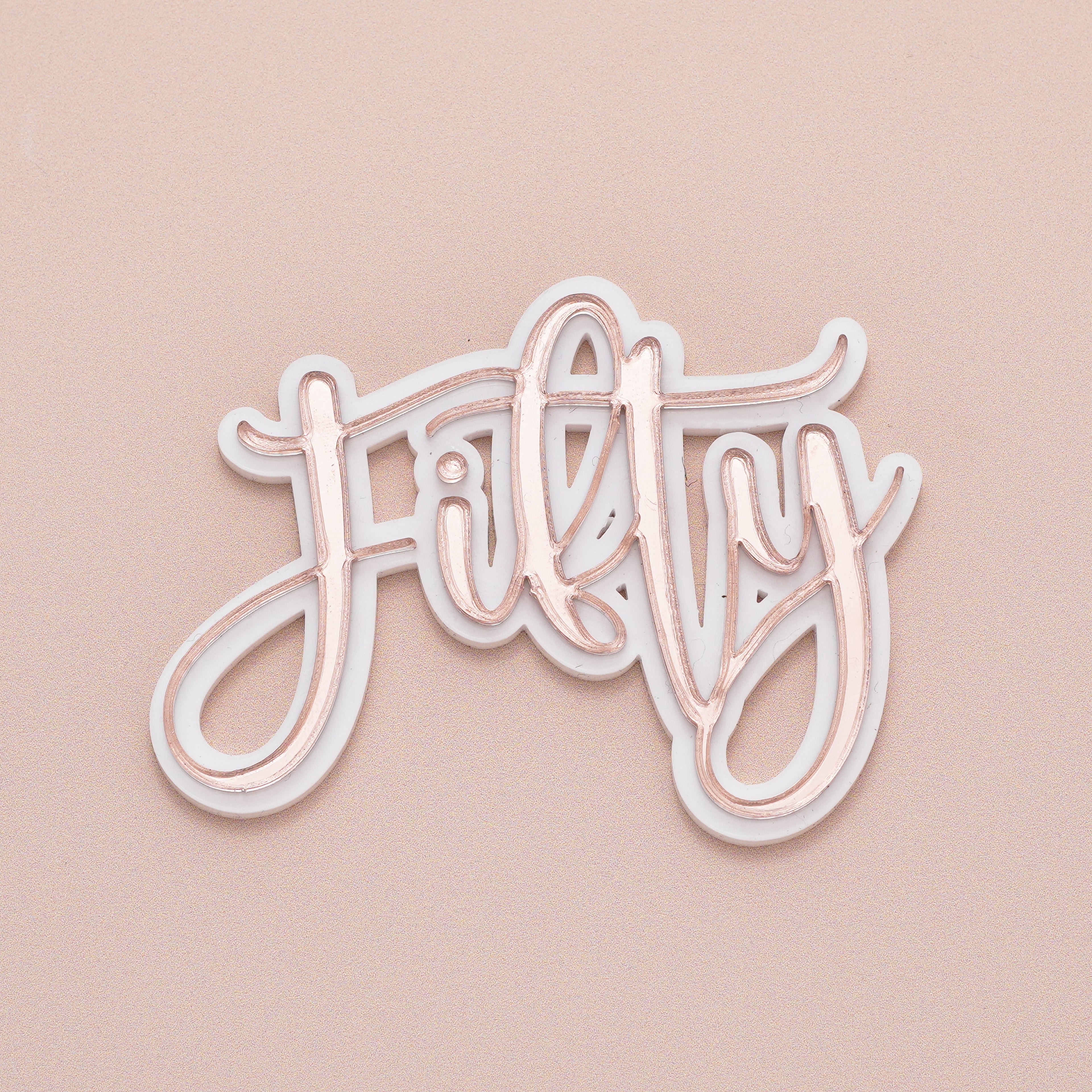 Double Layer Charm Name and Number Set