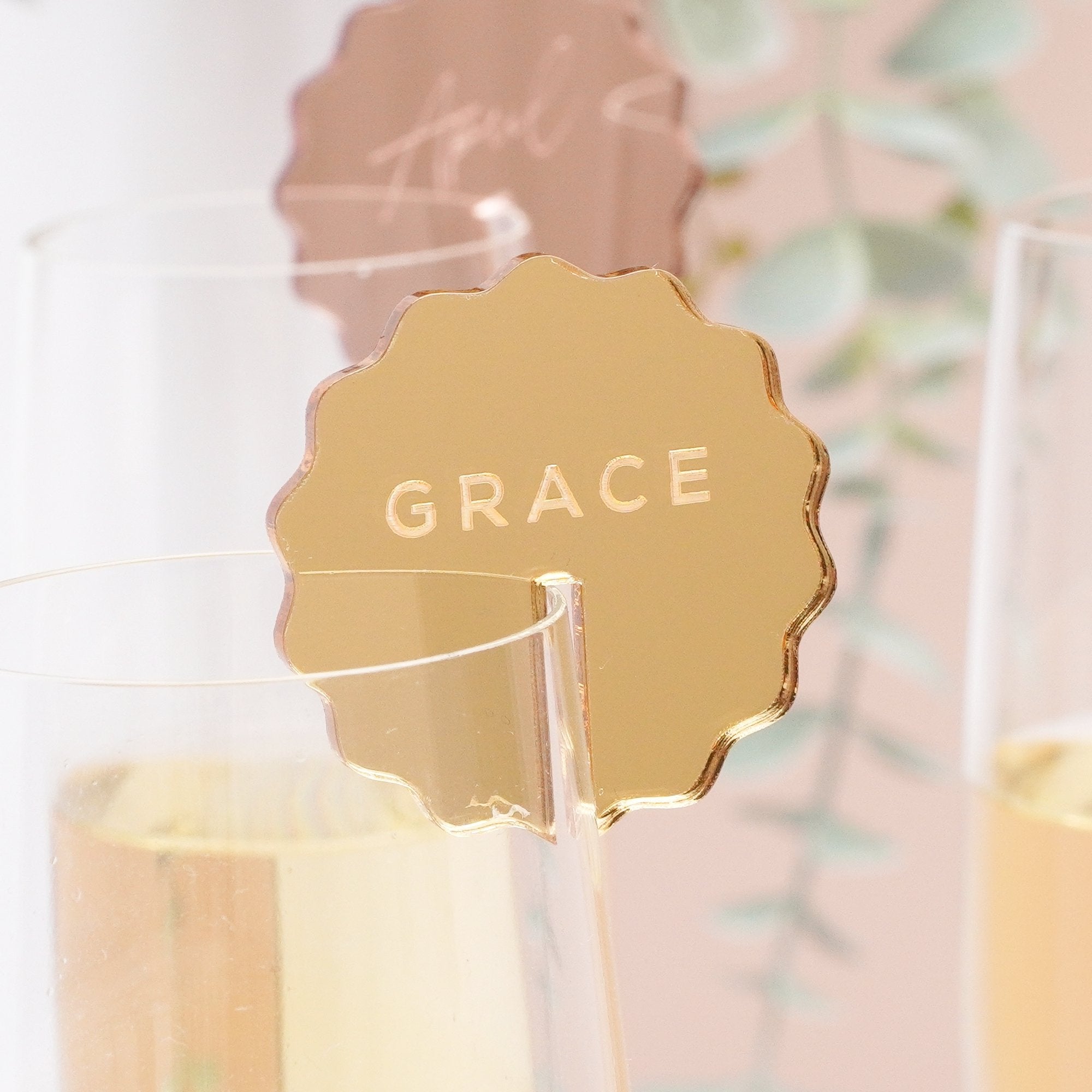Personalised names tags