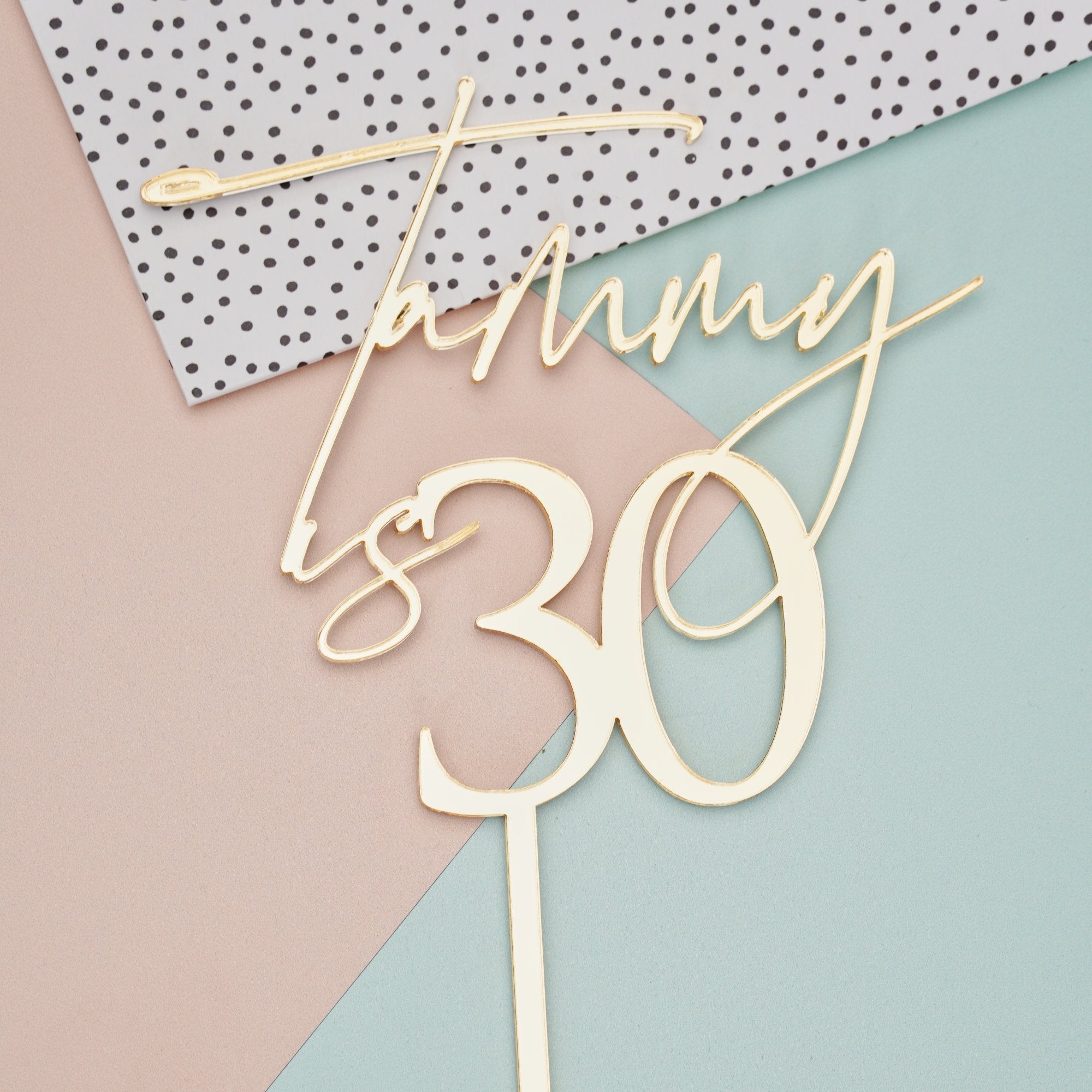 Name and Age Cake Topper