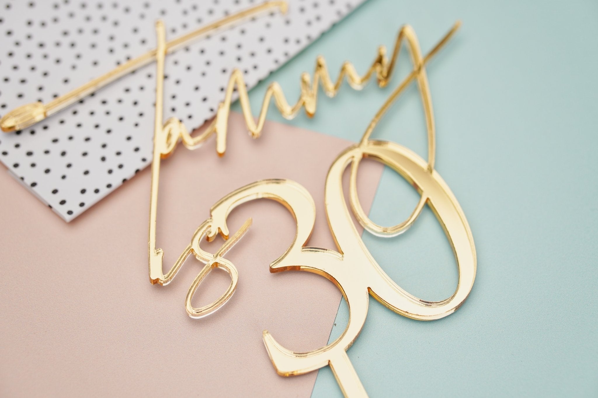 Name & Age Cake Topper