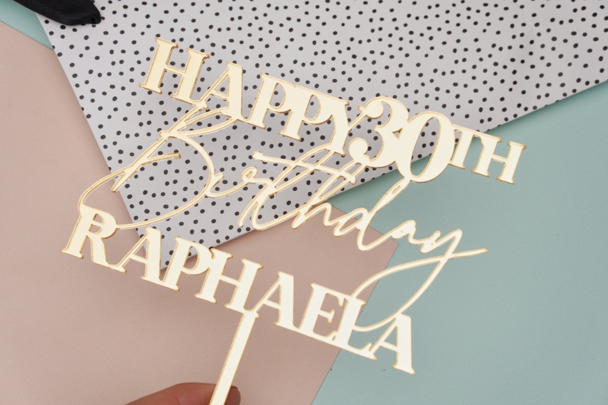 Happy Birthday Age Cake