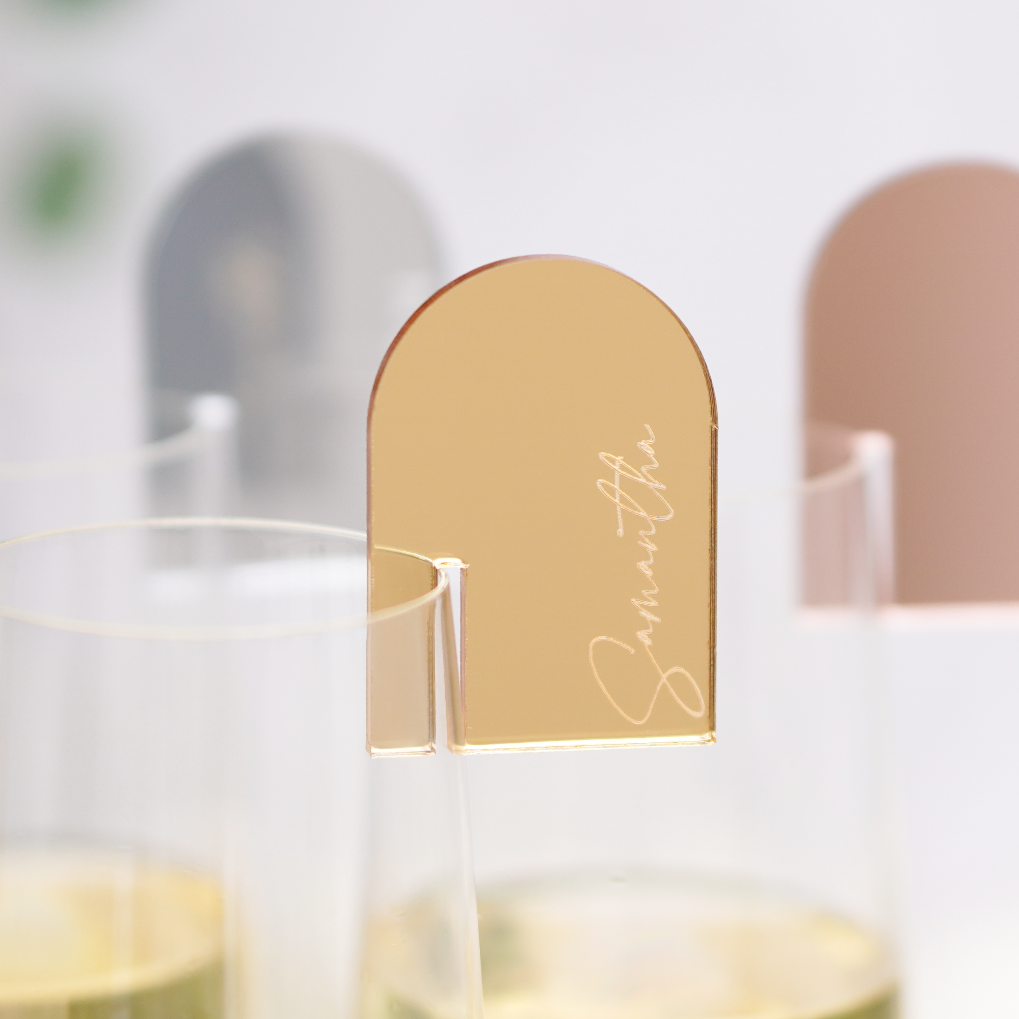 Personalised Glass tag