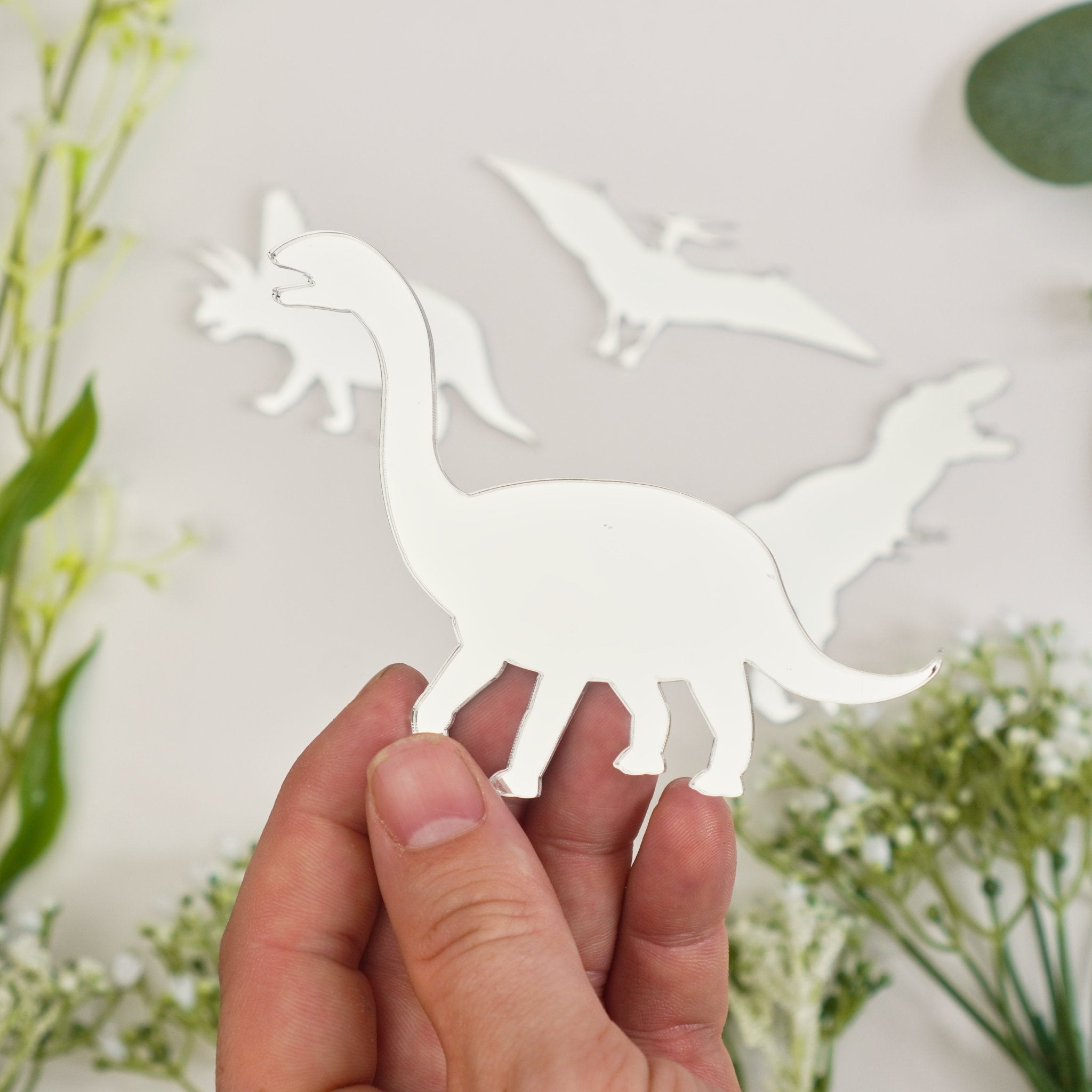 Dinosaur Cake Charm Set of 4