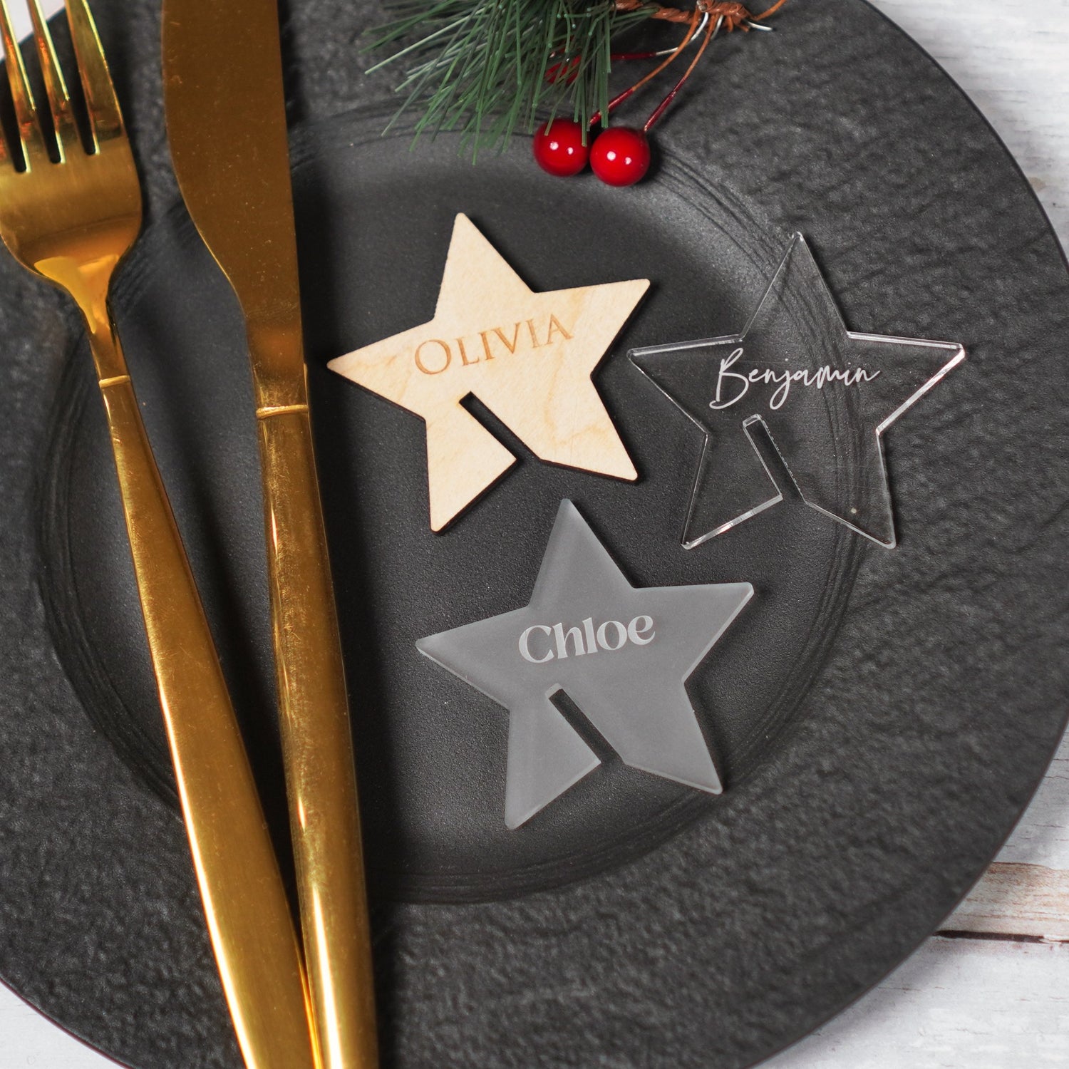 Christmas drink tags