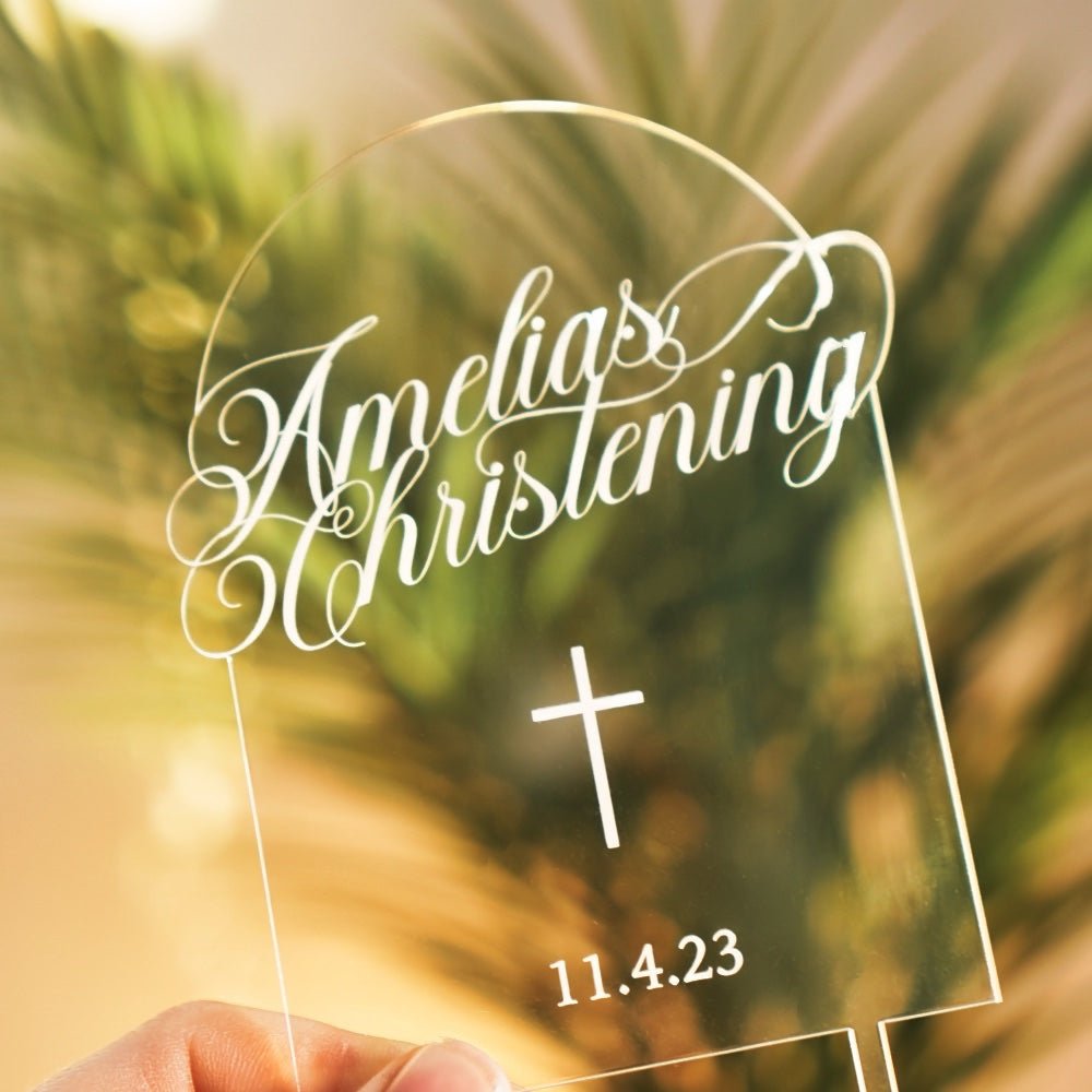 Christening Cake Topper