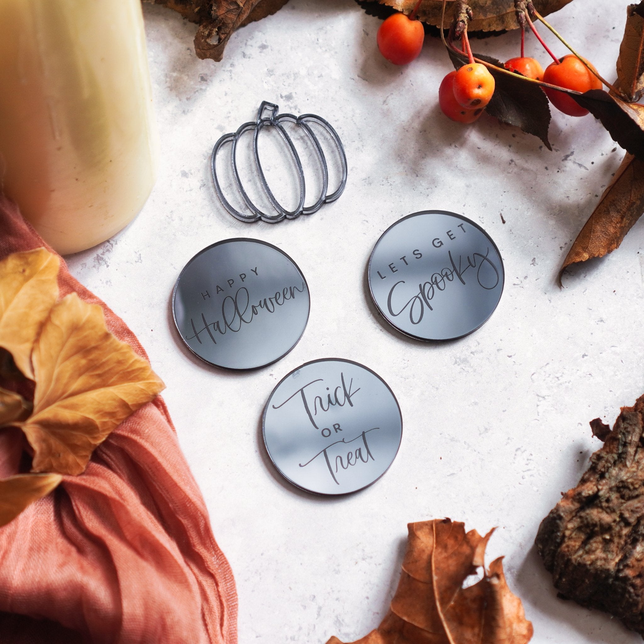 Halloween Cupcake Toppers Set of 4