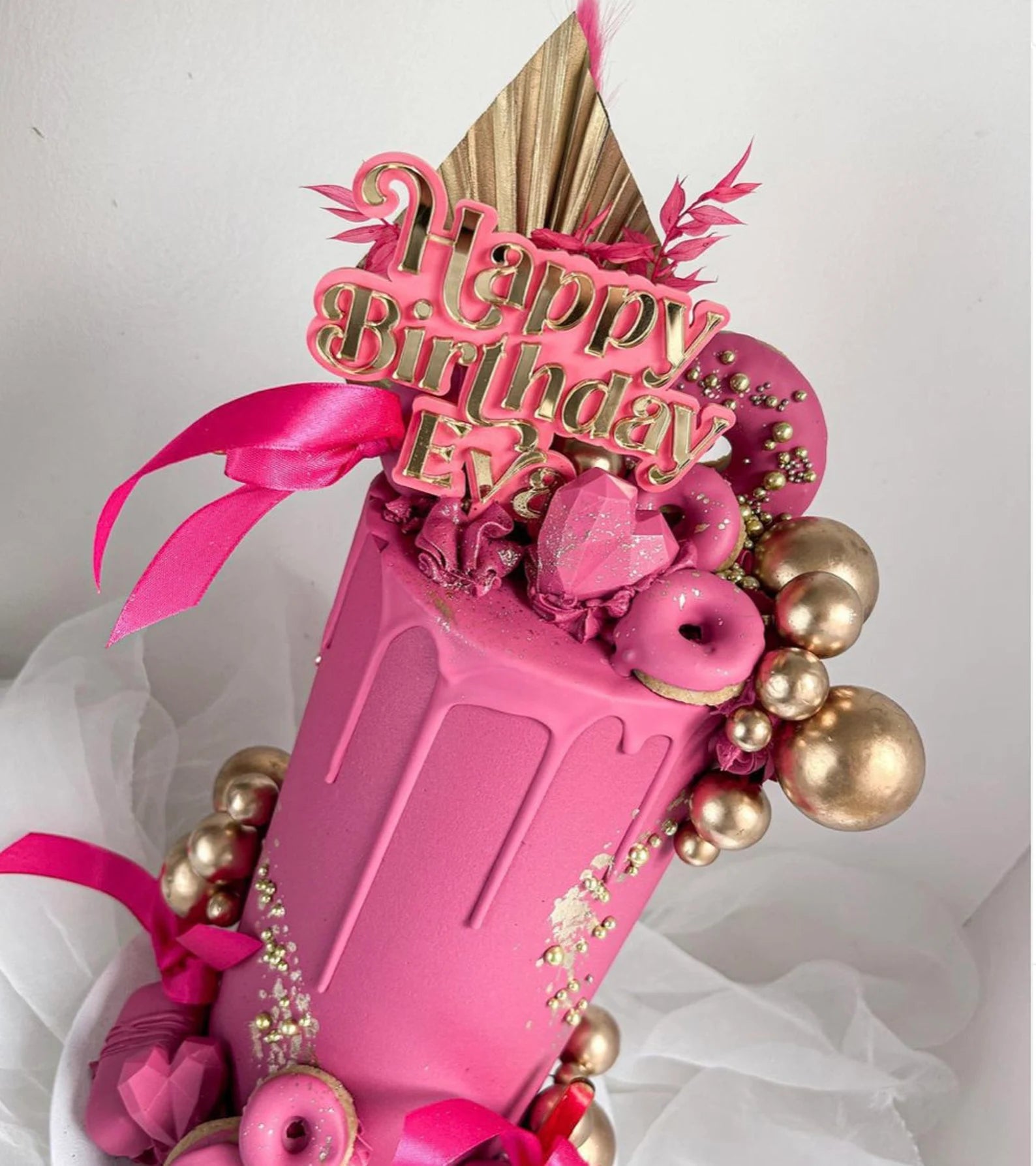 Personalised Happy Birthday Cake Topper