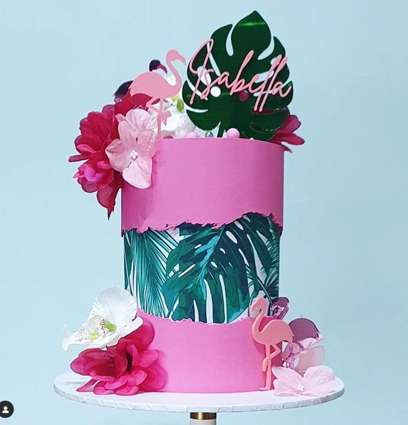 Flamingo Cake Toppers Set of 4