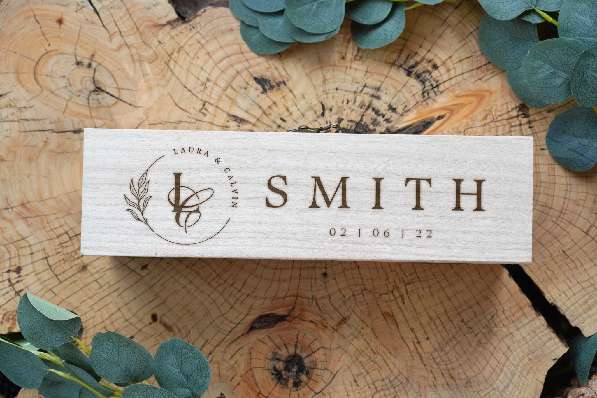 Personalised Wedding Wine Box