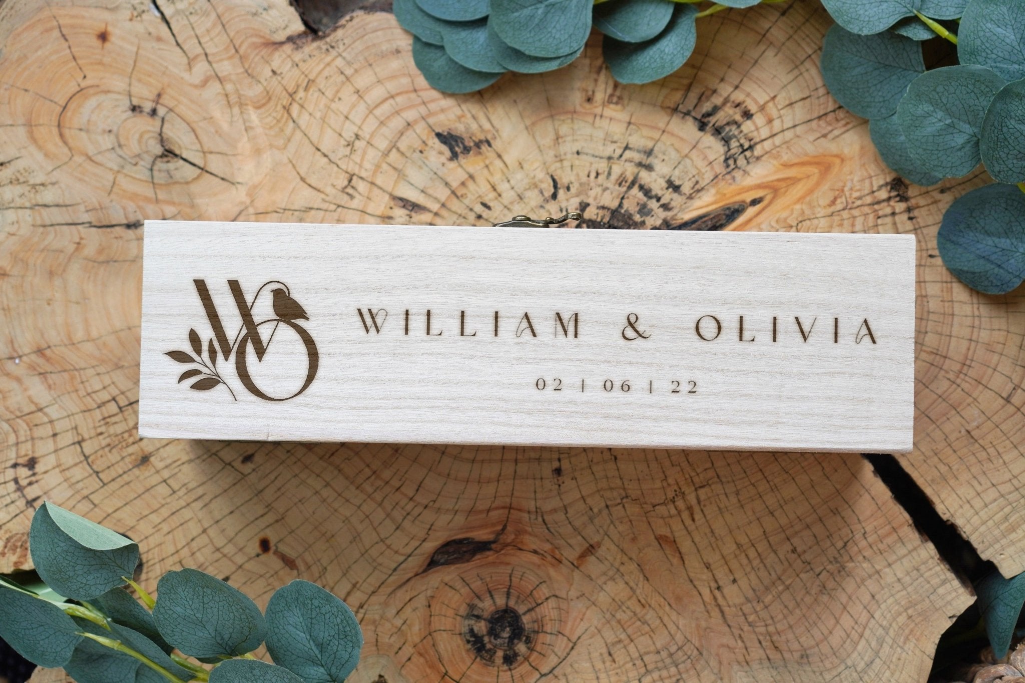 Personalised Wedding Time Capsule Champagne Wine Box
