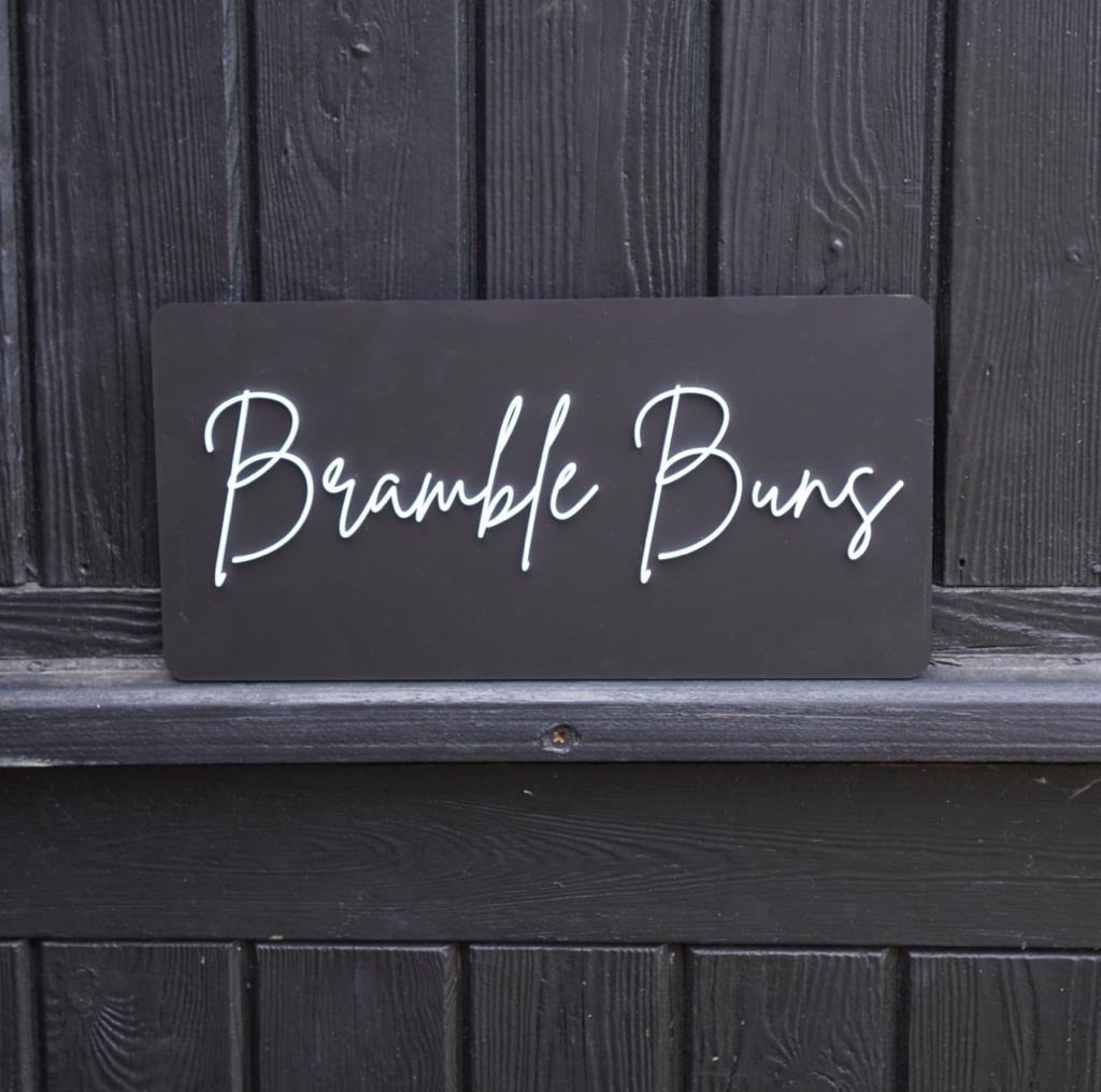 Script Font Door Sign 3D